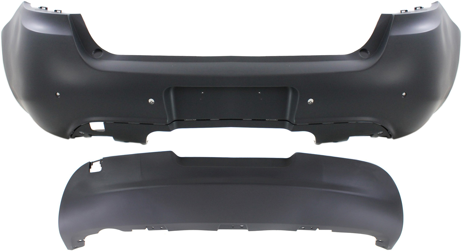 AM DART 13-16 REAR BUMPER COVER Set of 2 SKU SET REPD760143P 2 Partslink CH1100976 CH1195109 OEM 68081375AA 68172075AA