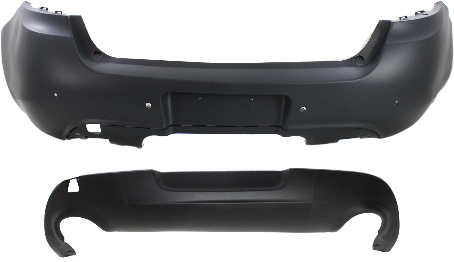 AM DART 13-16 REAR BUMPER COVER Set of 2 SKU SET REPD760145-2 Partslink CH1100976 CH1195110 OEM 68081378AA 68172075AA