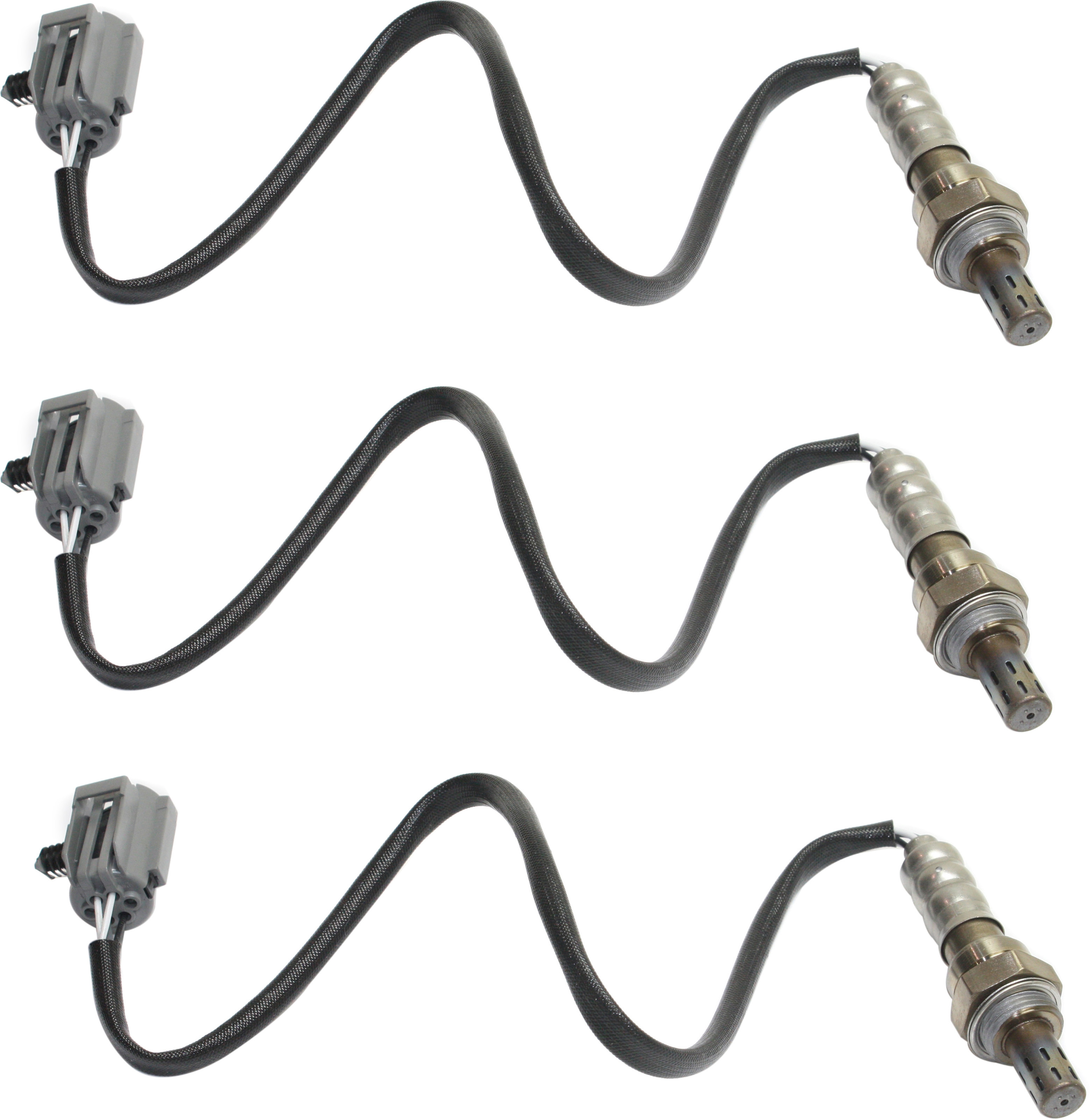AM DODGE FULL SIZE P U 96-01 OXYGEN SENSOR Before or After Catalytic Converter Set of 3 Heated 4 Wire 18.9 in. Length SKU SET REPD960910-3