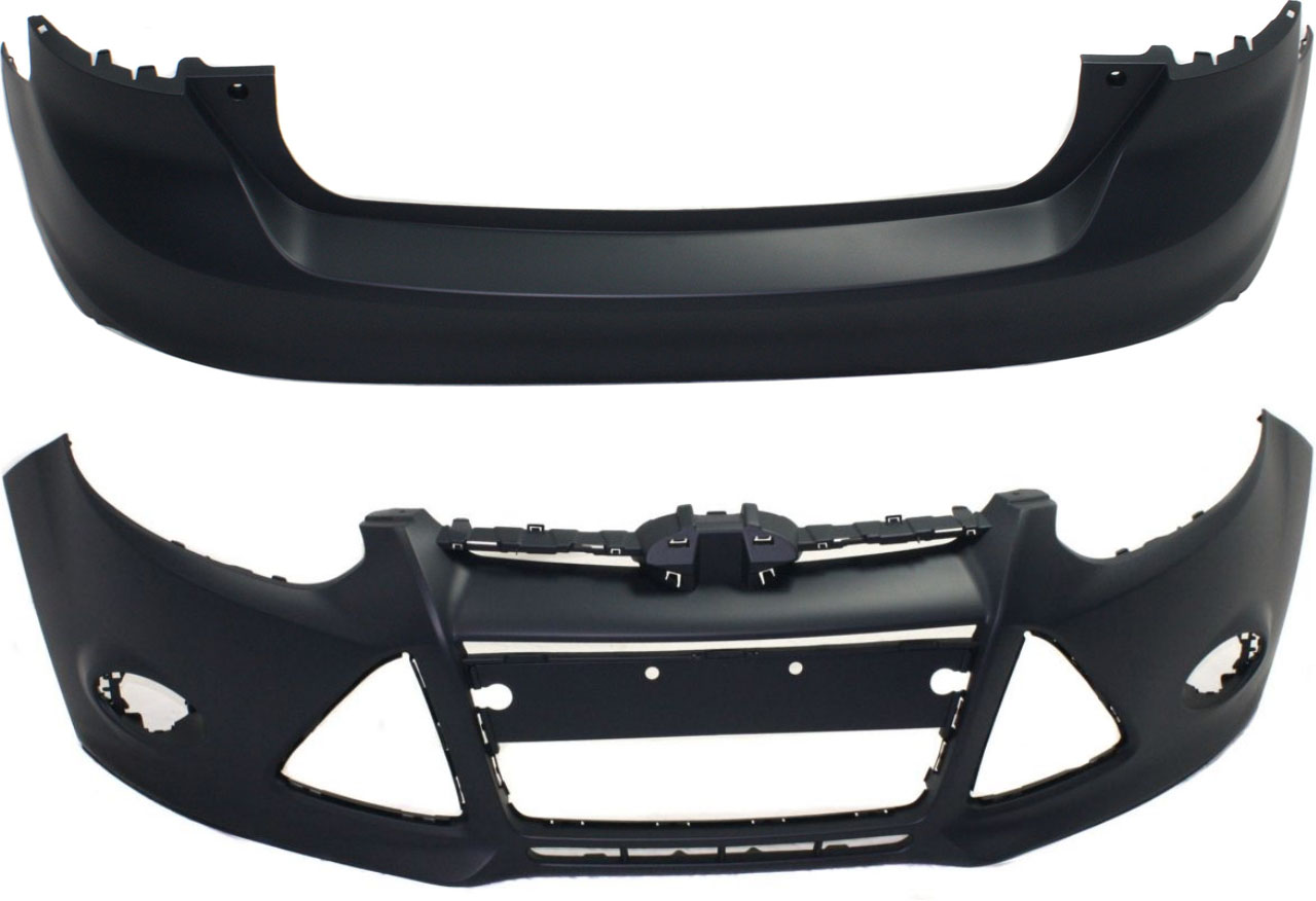 AM FOCUS 12-14 FRONT BUMPER COVER Primed Exc. ST Electric Models Hatchback CAPA SKU SET REPF010368PQ 2 Partslink FO1000664C FO1100676C OEM BM5Z17D957CAPTM BM5Z17K835CBPT