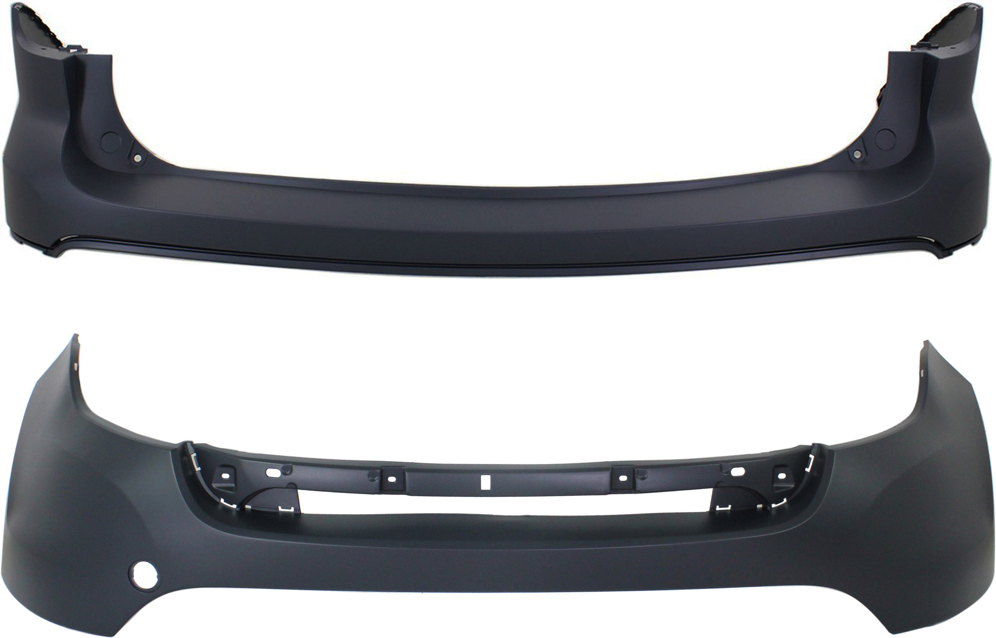 AM EXPLORER 11-15 FRONT AND REAR BUMPER COVER Upper Primed Exc. Limited Model CAPA SKU SET REPF010369PQ 2 Partslink FO1014109C FO1114102C OEM BB5Z17D957APTM BB5Z17K835APTM