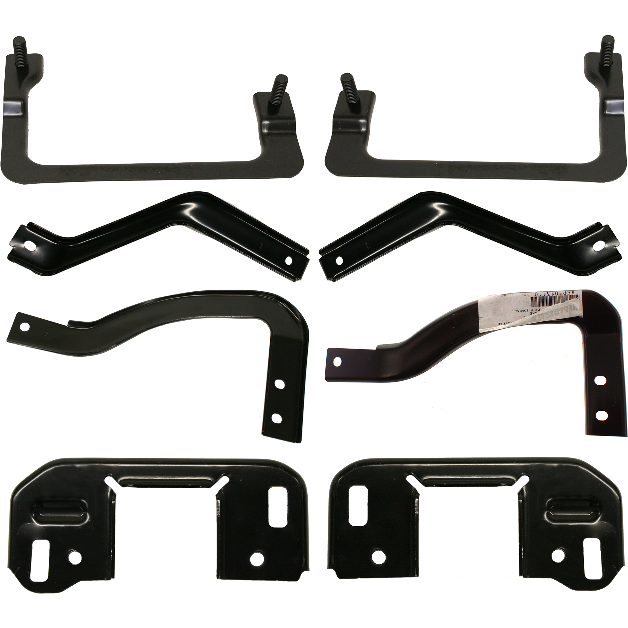 AM F 150-10-14 FRONT BUMPER BRACKET RH AND LH Set of 8 SKU SET REPF013101 A Partslink FO1066177 FO1066178 FO1066179 FO1066181 FO1067177 FO1067178 FO1067179 FO1067181 OEM 9L3Z17754A 9L3Z17754B 9L3Z1775