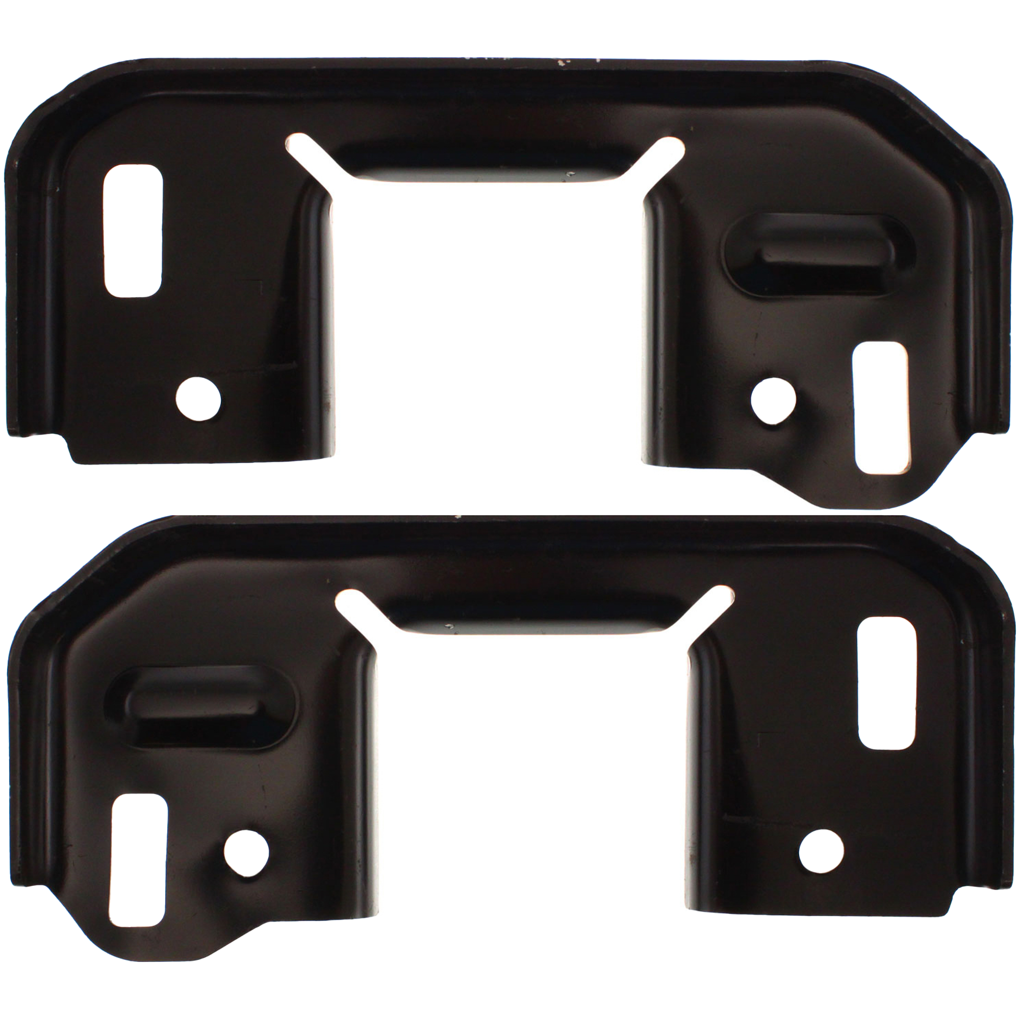 AM F 150-09-14 FRONT BUMPER BRACKET RH AND LH SKU SET REPF013101 Partslink FO1067177 FO1066177 OEM 9L3Z5D058AA 9L3Z5D059AA