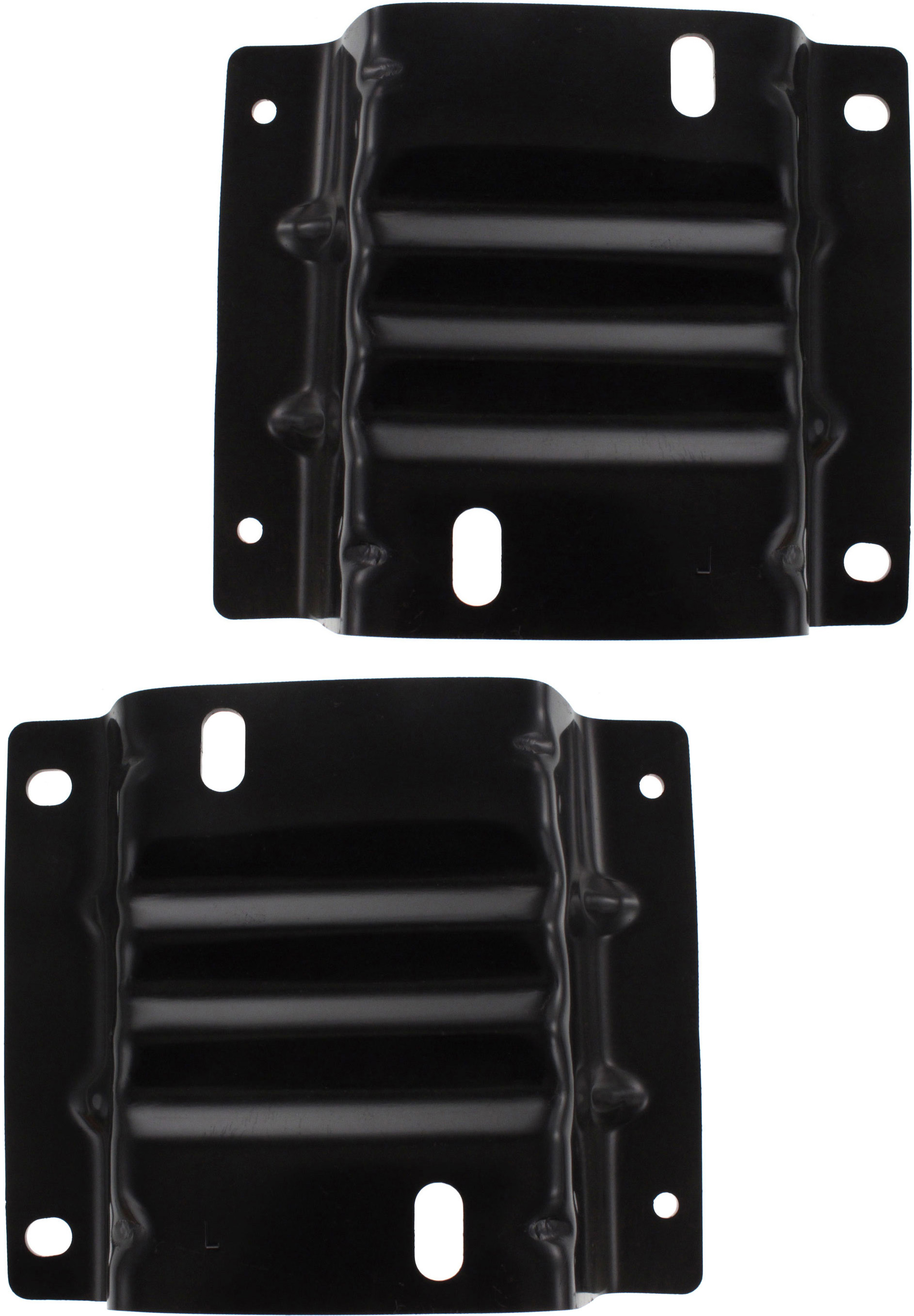 AM ECONOLINE VAN 08-21 FRONT BUMPER BRACKET RH AND LH Plate Mounting Steel SKU SET REPF013105 Partslink FO1067176 FO1066176 OEM 8C2Z17B883A 8C2Z17B884A