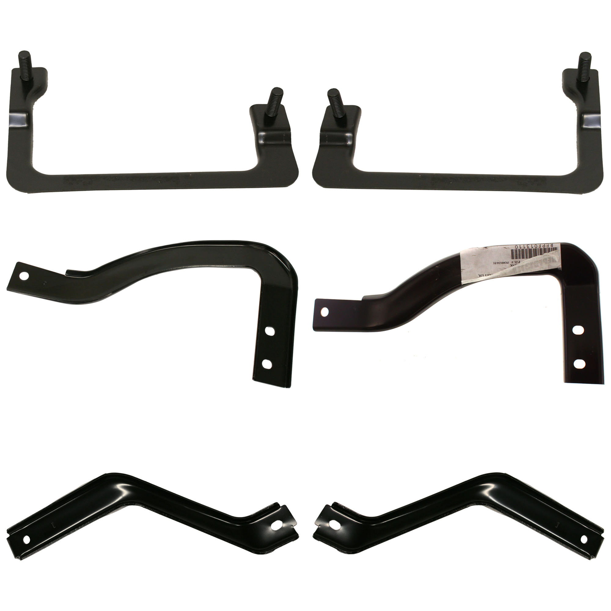 AM F 150-09-14 FRONT BUMPER BRACKET RH AND LH Inner Set of 6 SKU SET REPF013107 A Partslink FO1066178 FO1066179 FO1066181 FO1067178 FO1067179 FO1067181 OEM 9L3Z17754A 9L3Z17754B 9L3Z1775