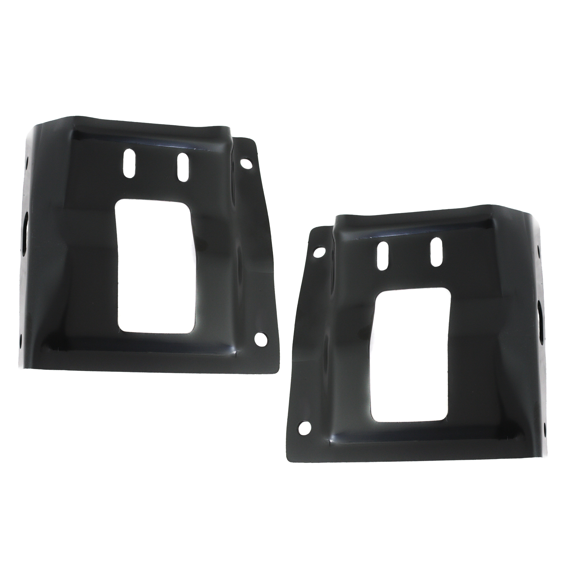 AM F SERIES SUPER DUTY 08-10 FRONT BUMPER BRACKET RH AND LH Mounting Plate SKU SET REPF013123 Partslink FO1067173 FO1066173 OEM 8C3Z17B984A 8C3Z17B985A