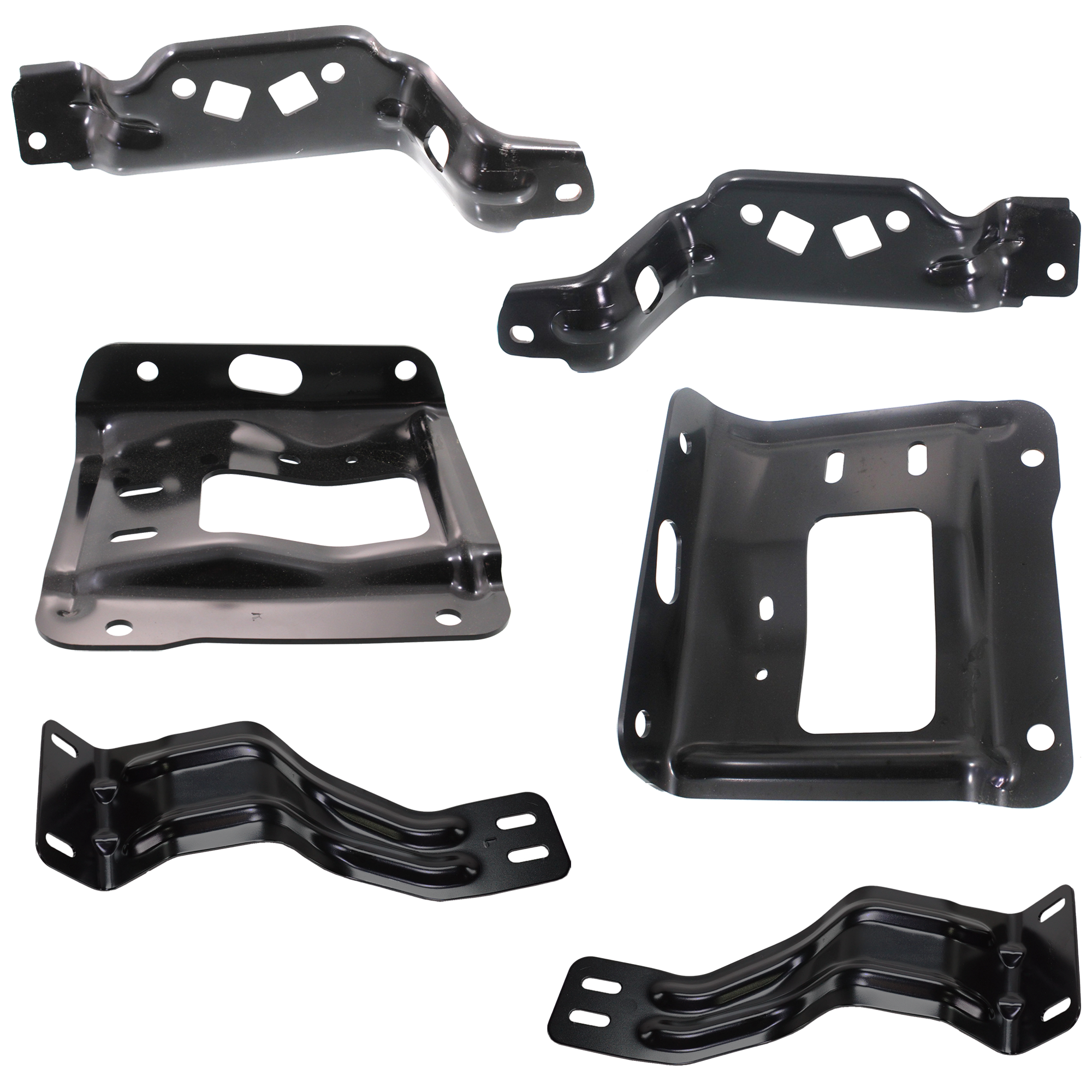 AM F SERIES SUPER DUTY 11-16 FRONT BUMPER BRACKET RH AND LH Inner and Outer Set of 6 SKU SET REPF013131 A Partslink FO1066185 FO1066186 FO1066187 FO1067185 FO1067186 FO1067187 OEM BC3Z17754B BC3Z17755B BC3Z17B8