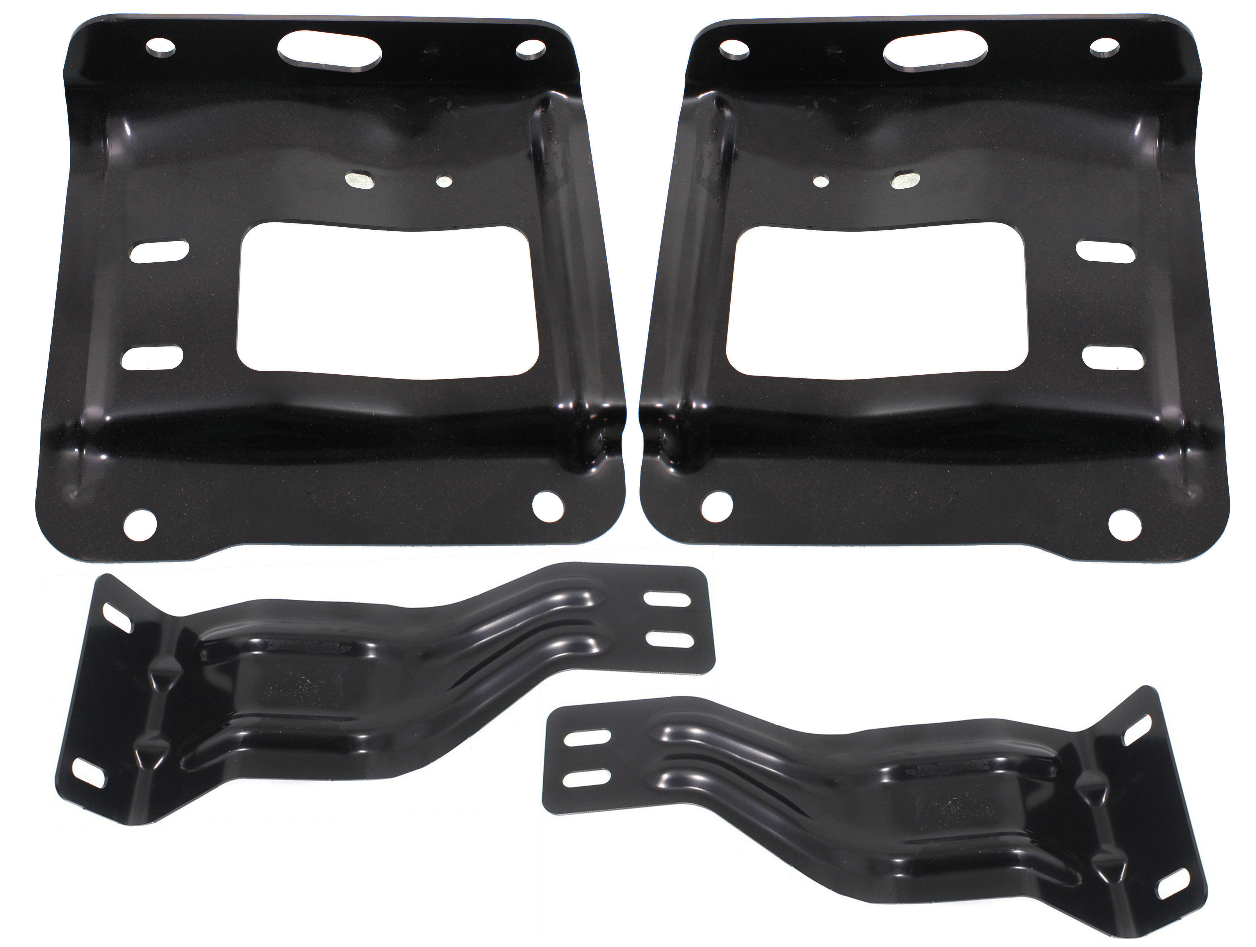 AM F SERIES SUPER DUTY 11-16 FRONT BUMPER BRACKET RH AND LH Set of 4 SKU SET REPF013133-4 Partslink FO1067185 FO1066185 FO1067187 FO1066187 OEM BC3Z17B836A BC3Z17B837A BC3Z17