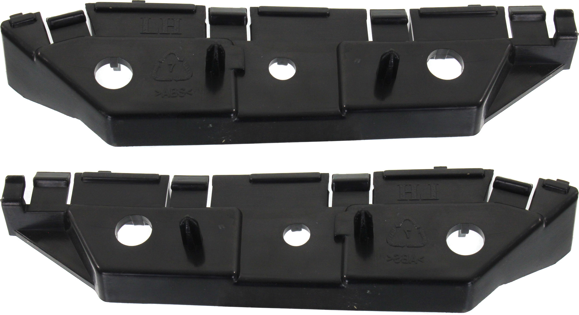 AM FUSION 13-16 FRONT BUMPER BRACKET RH AND LH Side Pad Plastic SKU SET REPF013153 Partslink FO1033103 FO1032103 OEM DS7Z17C947A DS7Z17C947B