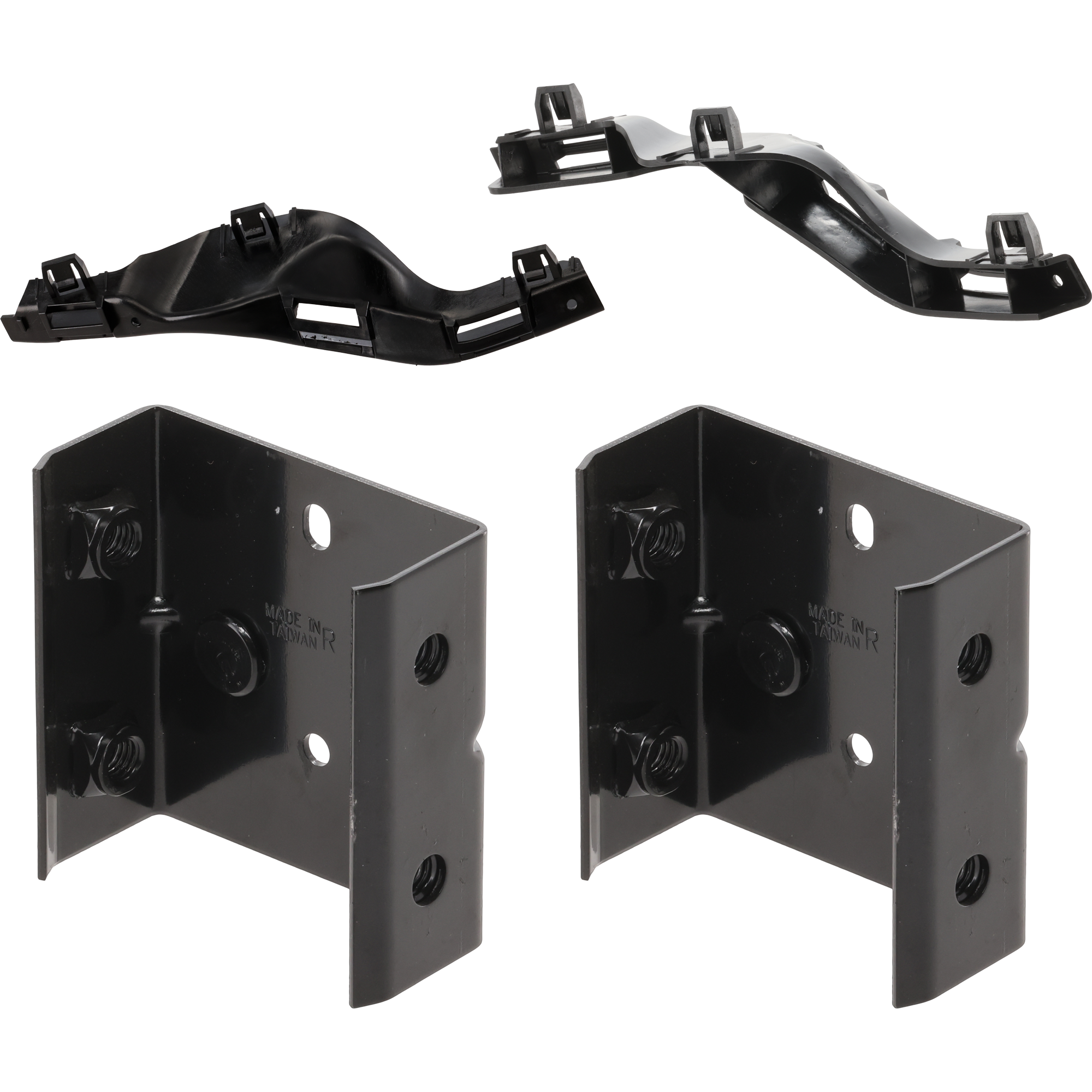 AM ESCAPE MARINER 08-08 FRONT BUMPER BRACKET RH AND LH Set of 4 SKU SET REPF013155 A Partslink FO1042127 FO1043127 FO1066142 FO1067142 OEM 8L8Z17E814A 8L8Z17E814B YL8Z17