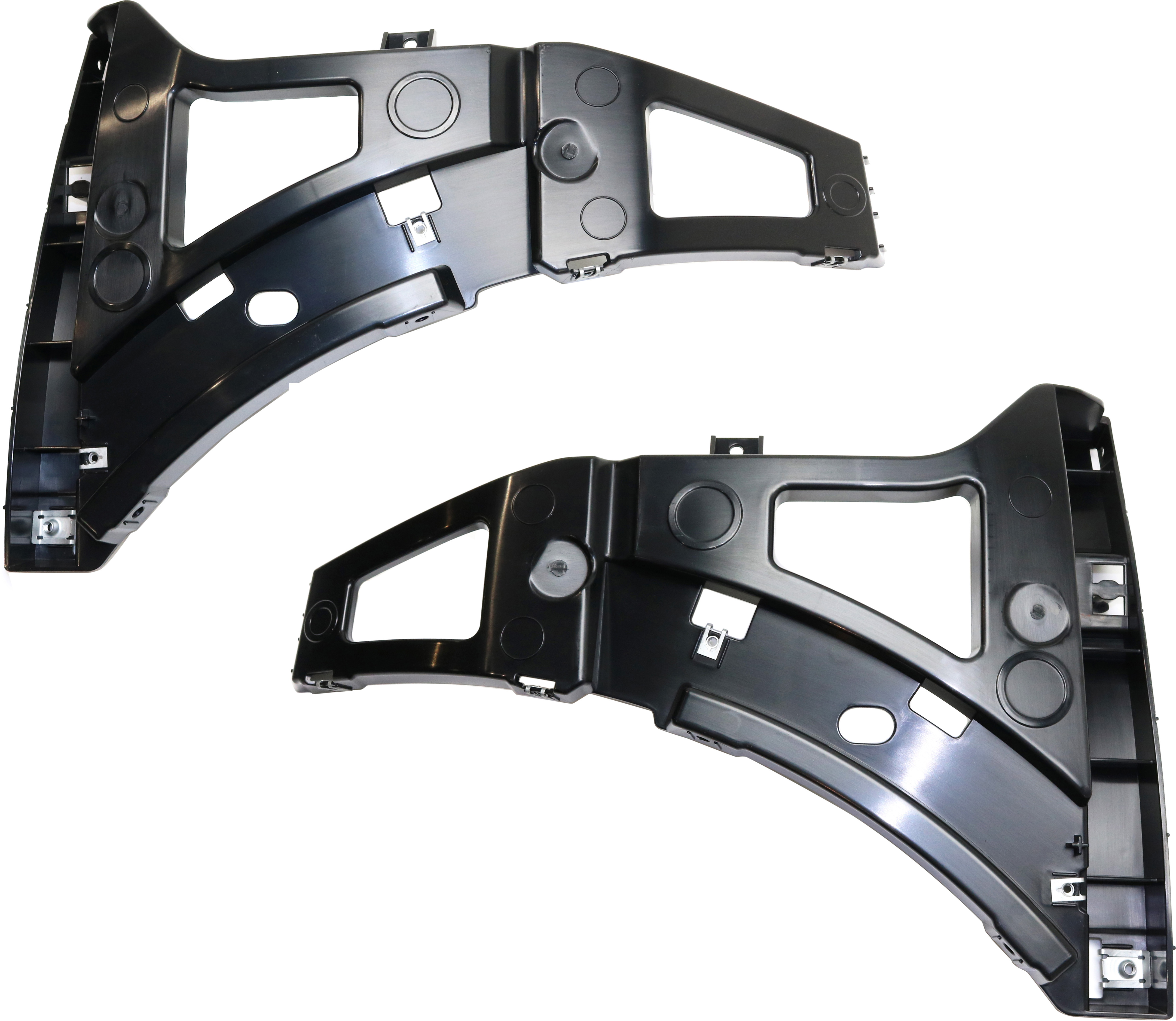 AM TRANSIT VAN 15-19 FRONT BUMPER BRACKET RH AND LH Lower Cover Plastic SKU SET REPF013183 Partslink FO1043144 FO1042144 OEM BK3Z17C947H BK3Z17C947G