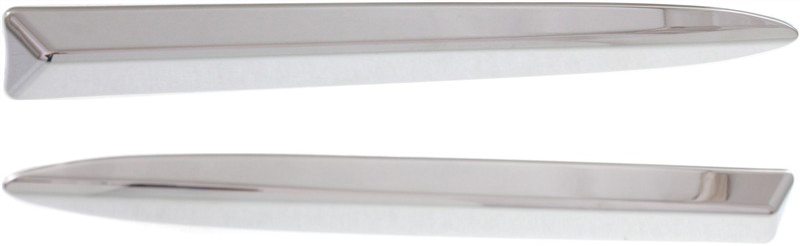 AM FIAT 500-12-19 FRONT BUMPER MOLDING RH AND LH Chrome Lounge Pop Sport Models Hatchback SKU SET REPF016103 Partslink FI1047100 FI1046100 OEM 1SR90SZ0AA 1SR91SZ0AA