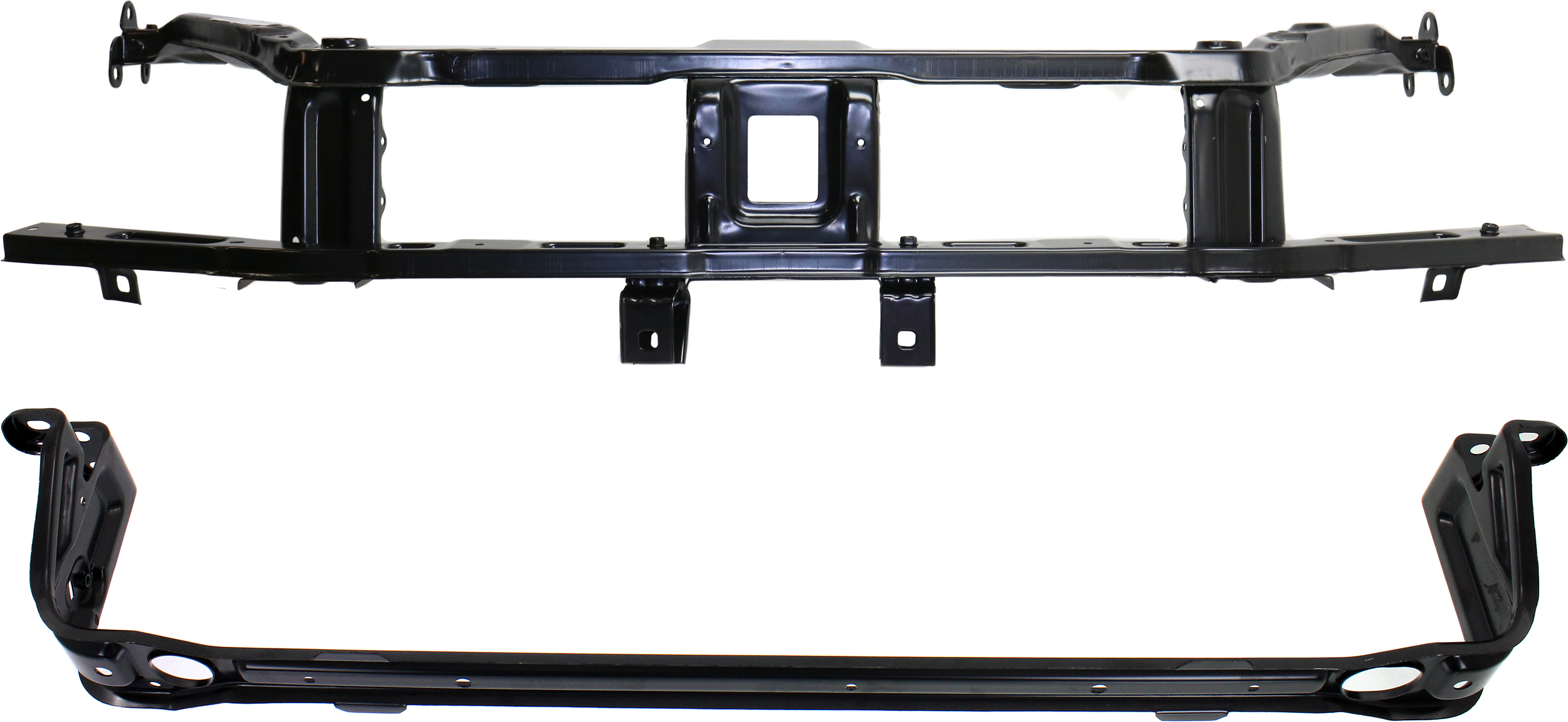 AM FOCUS 08-11 RADIATOR SUPPORT Assembly Lower Crossmember Steel SKU SET REPF040903-2 Partslink FO1225196 FO1225193 OEM 8S4Z16138A 8S4Z8A284A