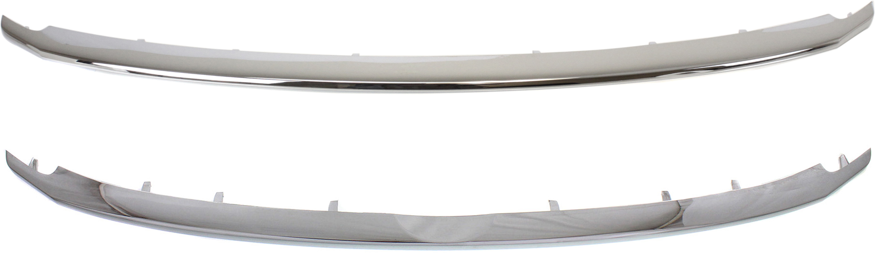 AM EXPLORER 11-15 GRILLE MOLDING Upper and Lower Chrome Base Limited XLT Models SKU SET REPF070907-2 Partslink FO1216107 FO1217105 OEM BB5Z8200AA BB5Z8200BA