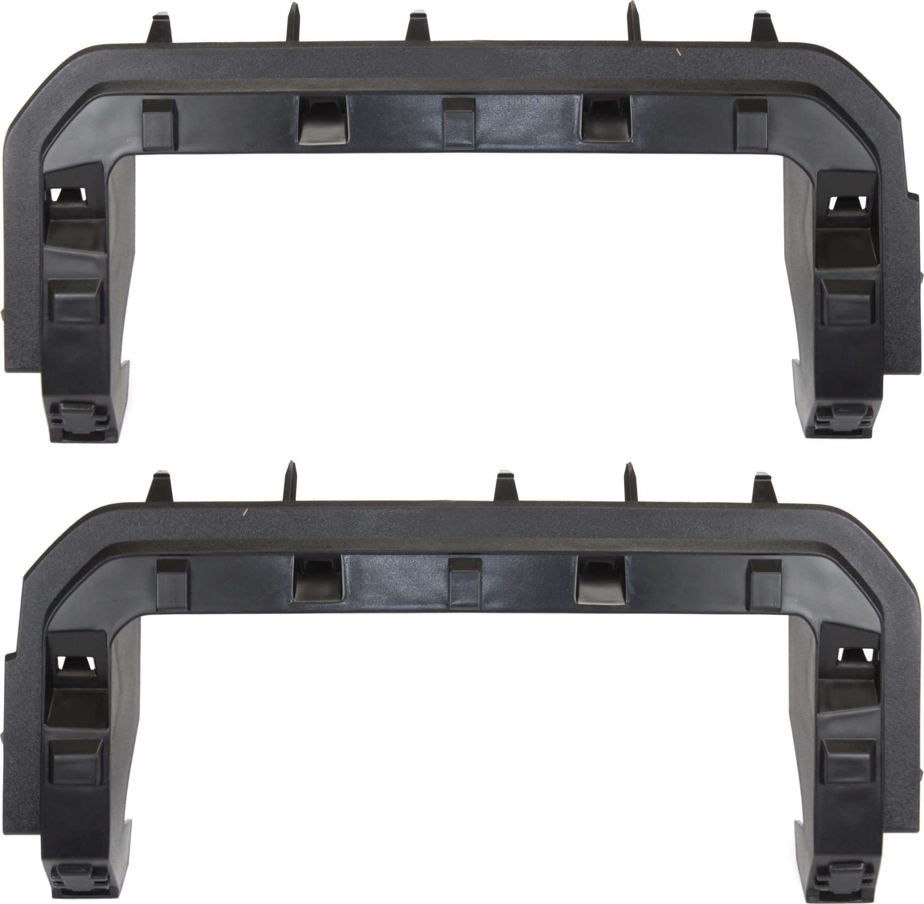 AM F SERIES SUPER DUTY 11-16 GRILLE BRACKET RH AND LH Reinforcement Side Support Textured Dark Gray SKU SET REPF072305 Partslink FO1213113 FO1212113 OEM BC3Z8A284CA BC3Z8A284BA