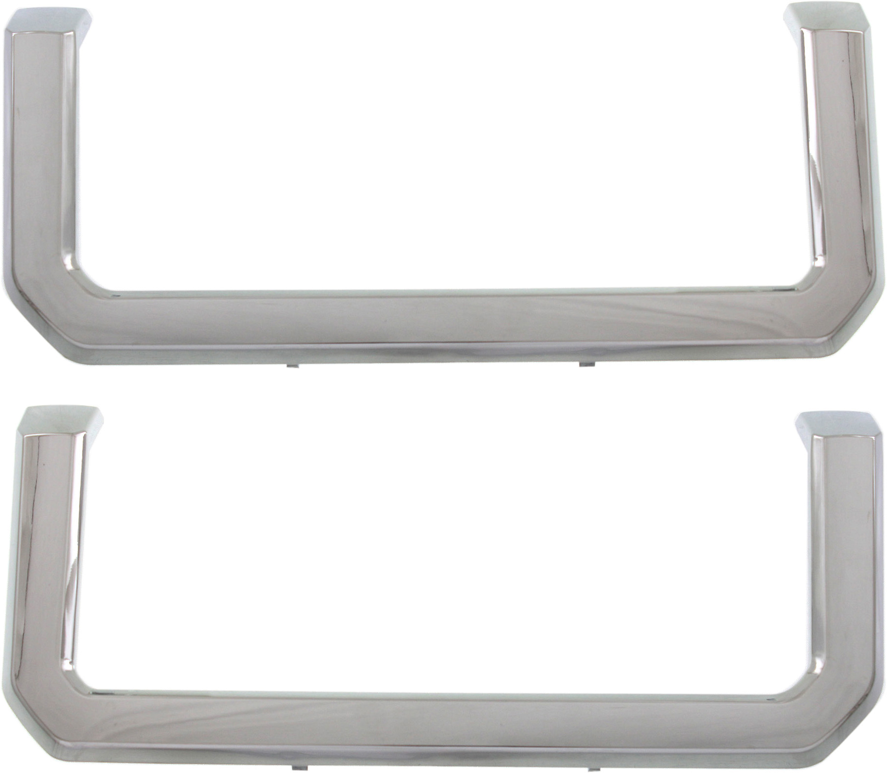 AM F SERIES SUPER DUTY 11-16 GRILLE BRACKET RH AND LH Molding Side Chrome SKU SET REPF072307 Partslink FO1213114 FO1212114 OEM BC3Z8200F BC3Z8200E