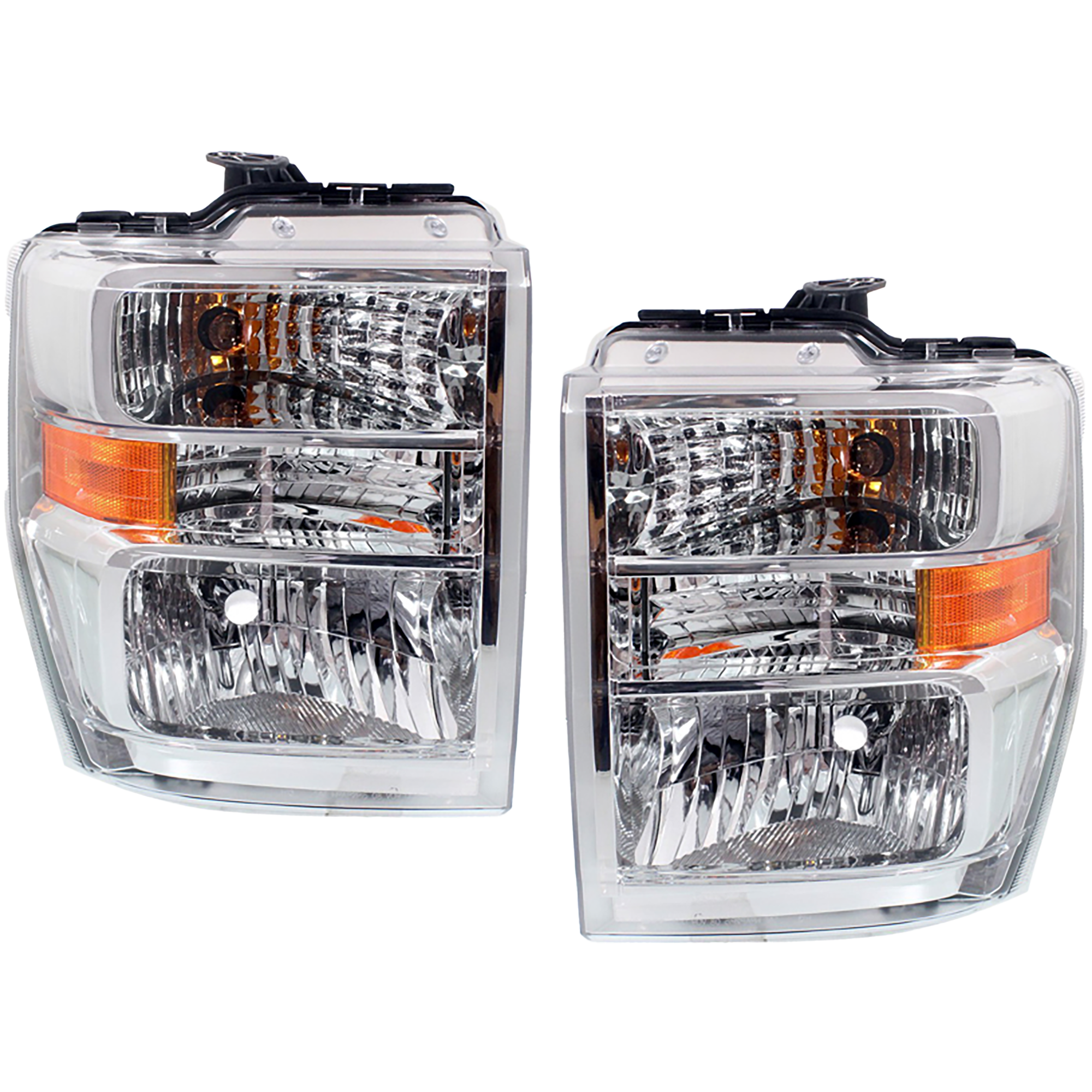 AM ECONOLINE VAN 08-21 HEAD LAMP RH AND LH Assembly Halogen Aero Style SKU SET REPF100121 Partslink FO2502249 FO2503249 OEM AC2Z13008C AC2Z13008D