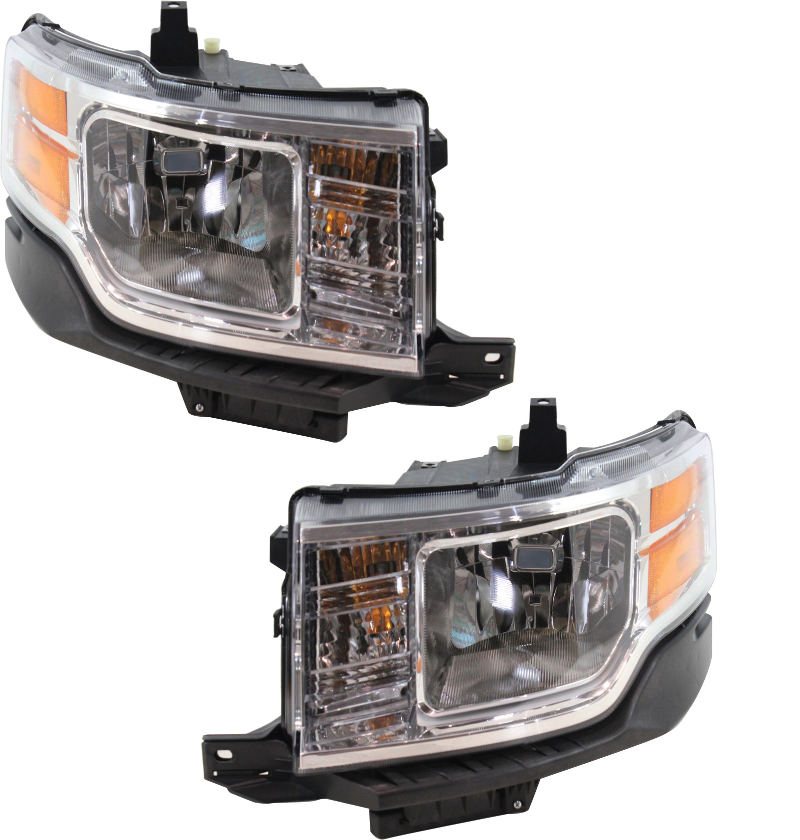 AM FLEX 09-12 HEAD LAMP RH AND LH Assembly Halogen SE SEL Models CAPA SKU SET REPF100125Q Partslink FO2503266C FO2502266C OEM 8A8Z13008A 8A8Z13008B