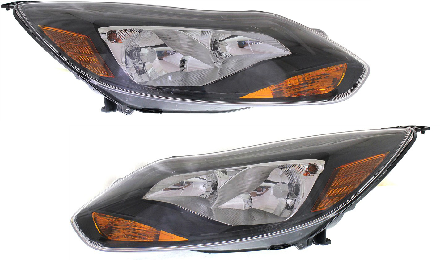 AM FOCUS 12-14 HEAD LAMP RH AND LH Assembly Halogen ST Titanium Models Hatchback Sedan SKU SET REPF100135 OEM BM5Z13008H PFM BM5Z13008M PFM