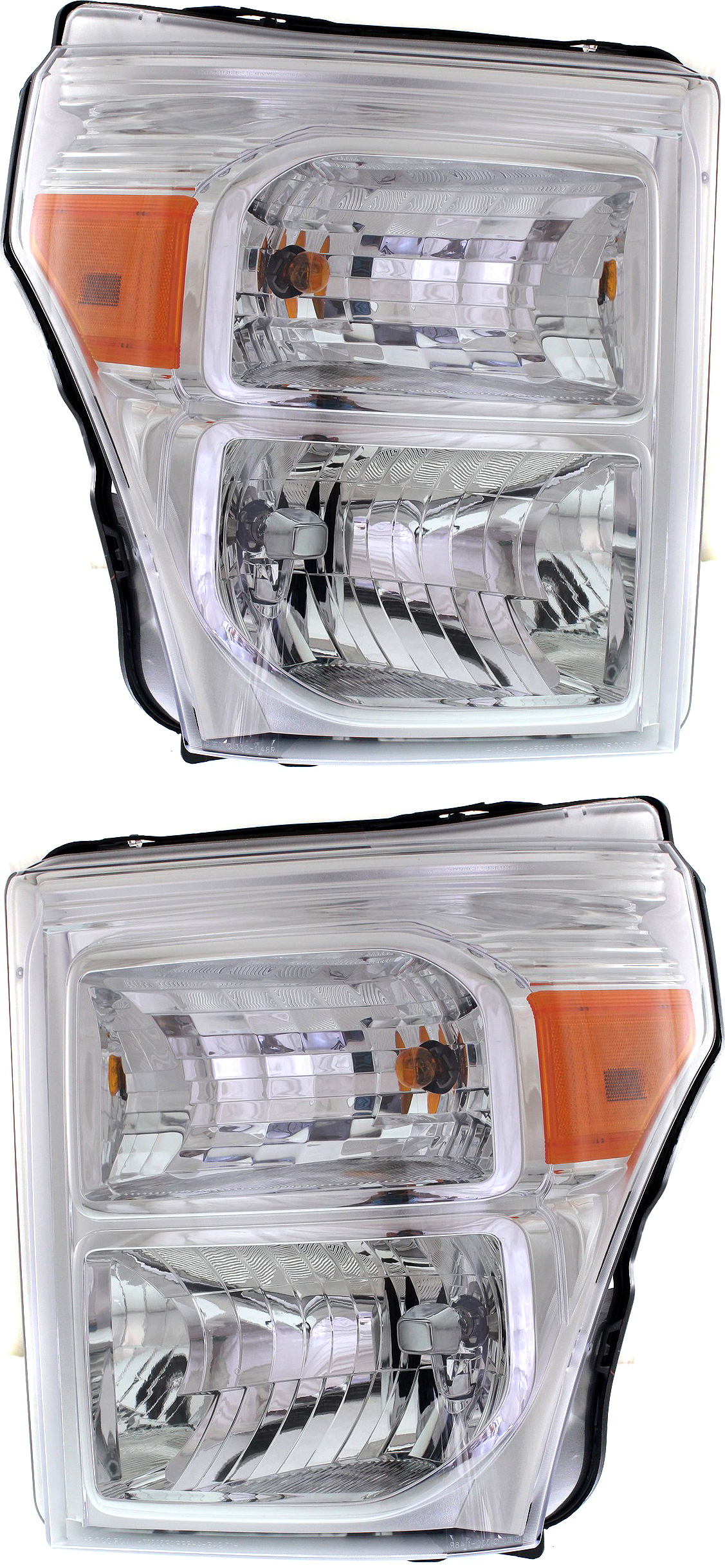 AM F SERIES SUPER DUTY 11-16 HEAD LAMP RH AND LH Assembly Halogen CAPA SKU SET REPF100149Q Partslink FO2503290C FO2502290C OEM BC3Z13008E BC3Z13008F