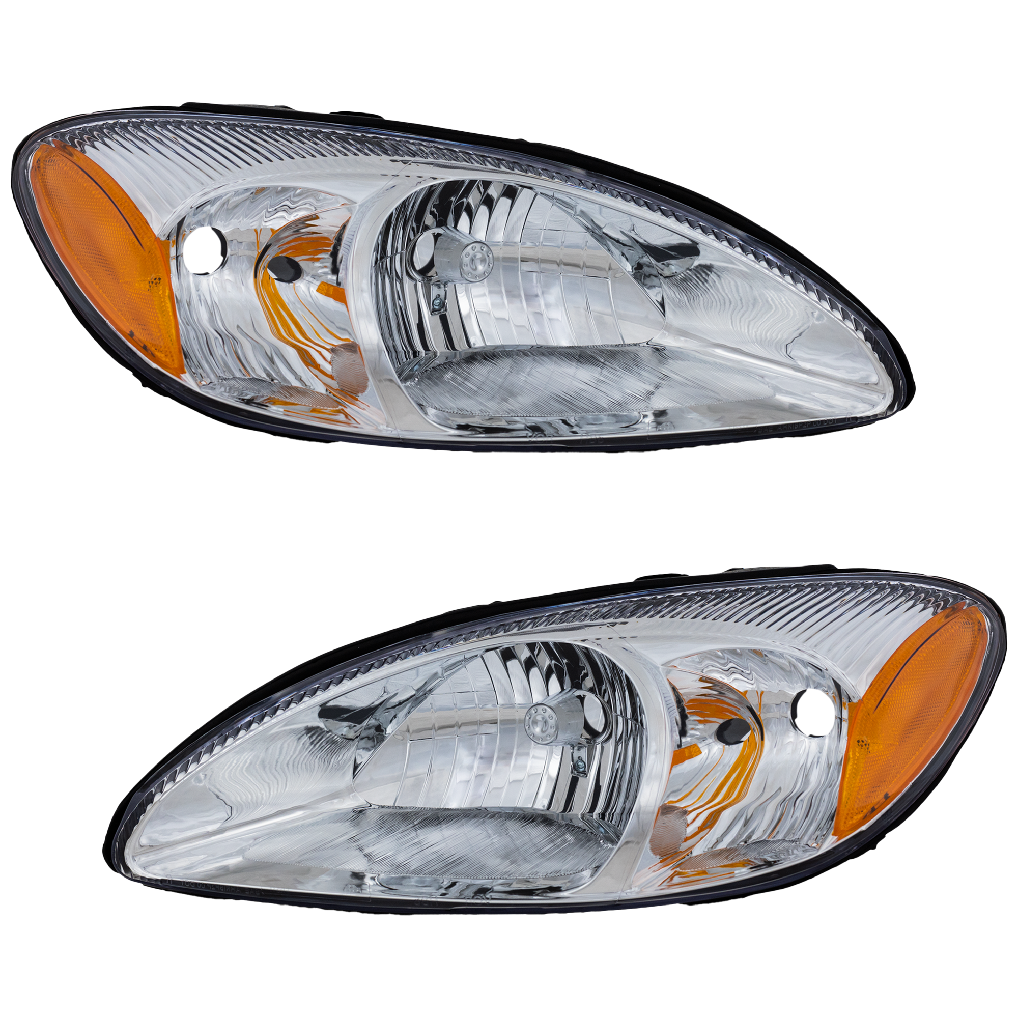 AM TAURUS 00-07 HEAD LAMP RH AND LH Lens and Housing Halogen w o Centennial Edition SKU SET REPF100183 Partslink FO2503169 FO2502169 OEM 1F1Z13008AA 1F1Z13008AB