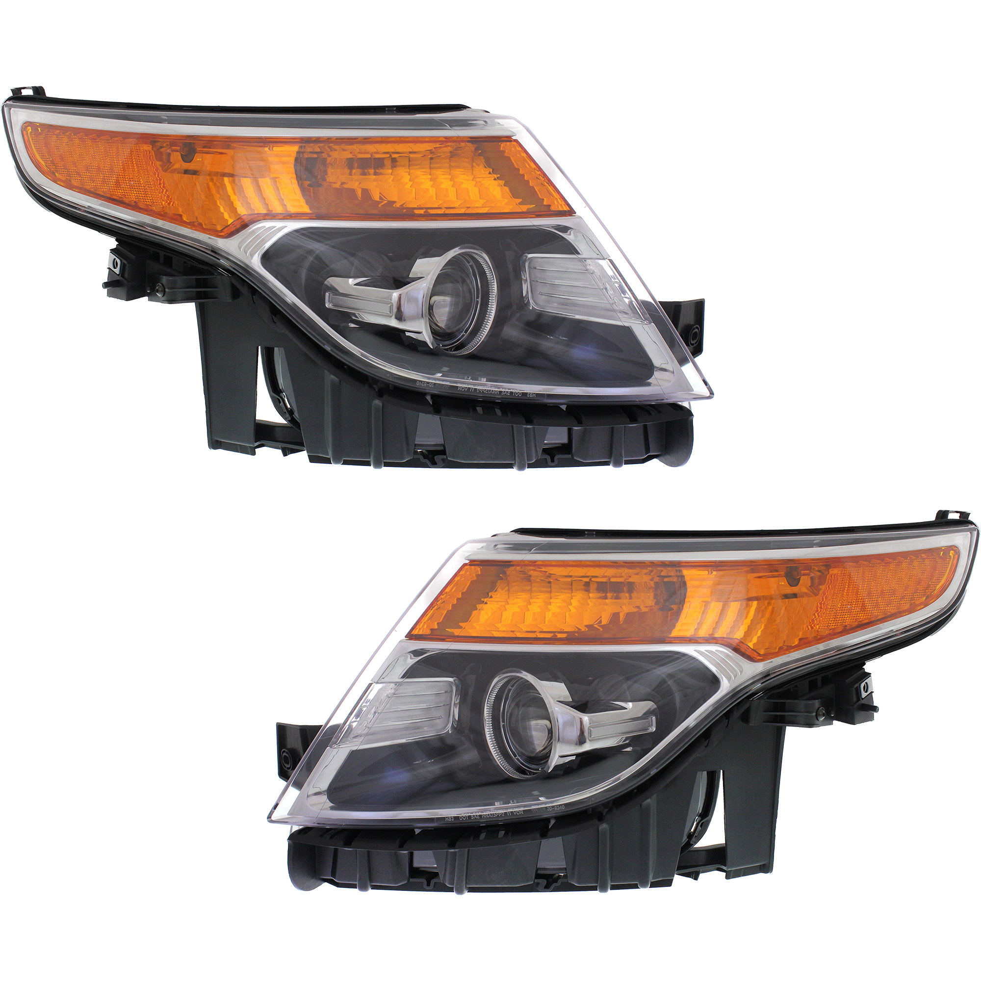 AM EXPLORER 11-15 HEAD LAMP RH AND LH Assembly Halogen Base XLT Models SKU SET REPF100187 Partslink FO2503301 FO2502301 OEM BB5Z13008J BB5Z13008N