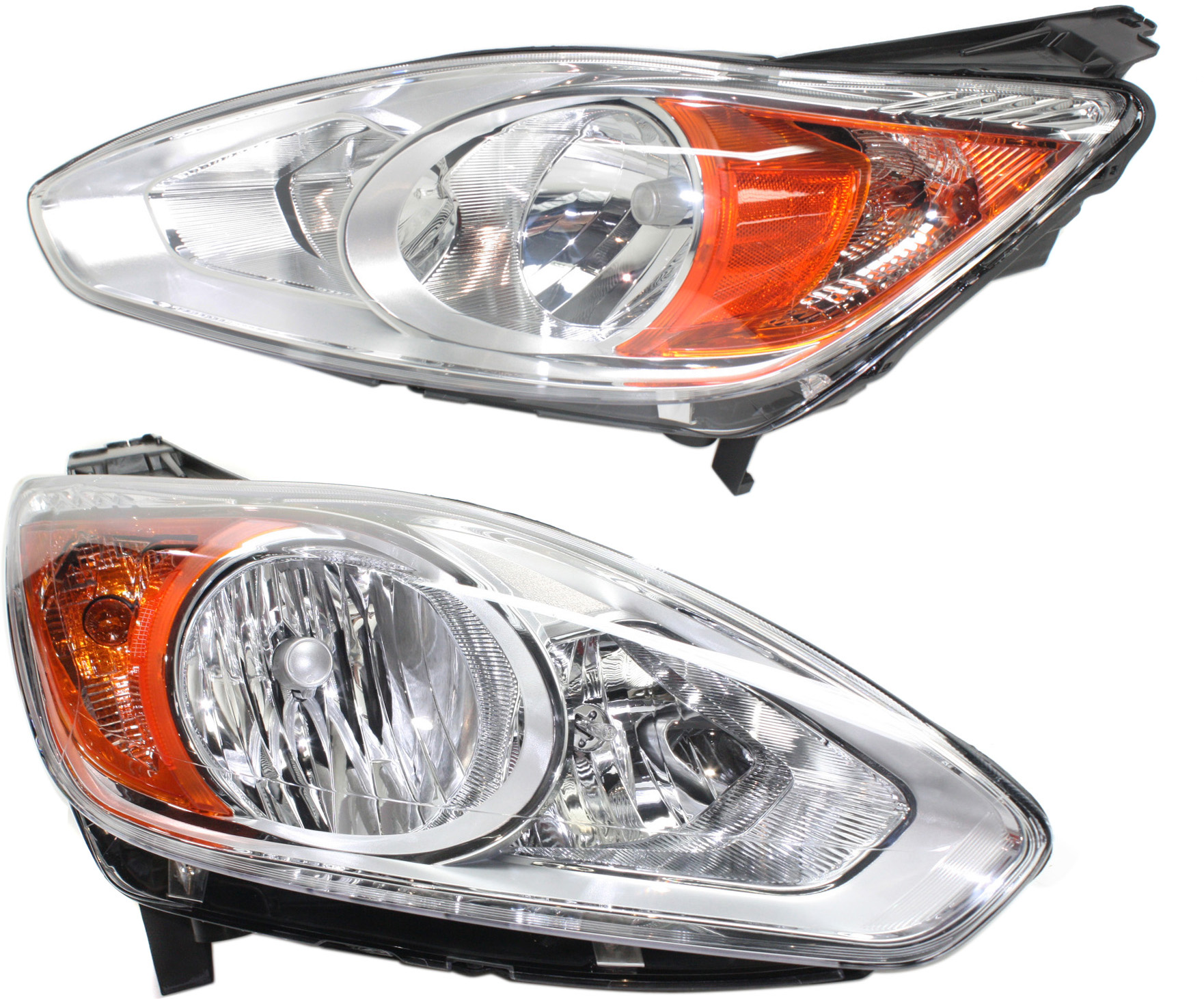 AM C MAX 13-16 HEAD LAMP RH AND LH Assembly Halogen CAPA SKU SET REPF100327Q Partslink FO2503314C FO2502314C OEM DM5Z13008C DM5Z13008D