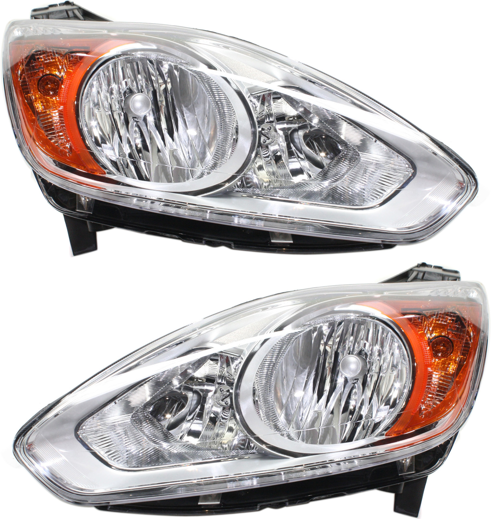 AM C MAX 13-16 HEAD LAMP RH AND LH Assembly Halogen SKU SET REPF100327 Partslink FO2503314 FO2502314 OEM DM5Z13008C DM5Z13008D
