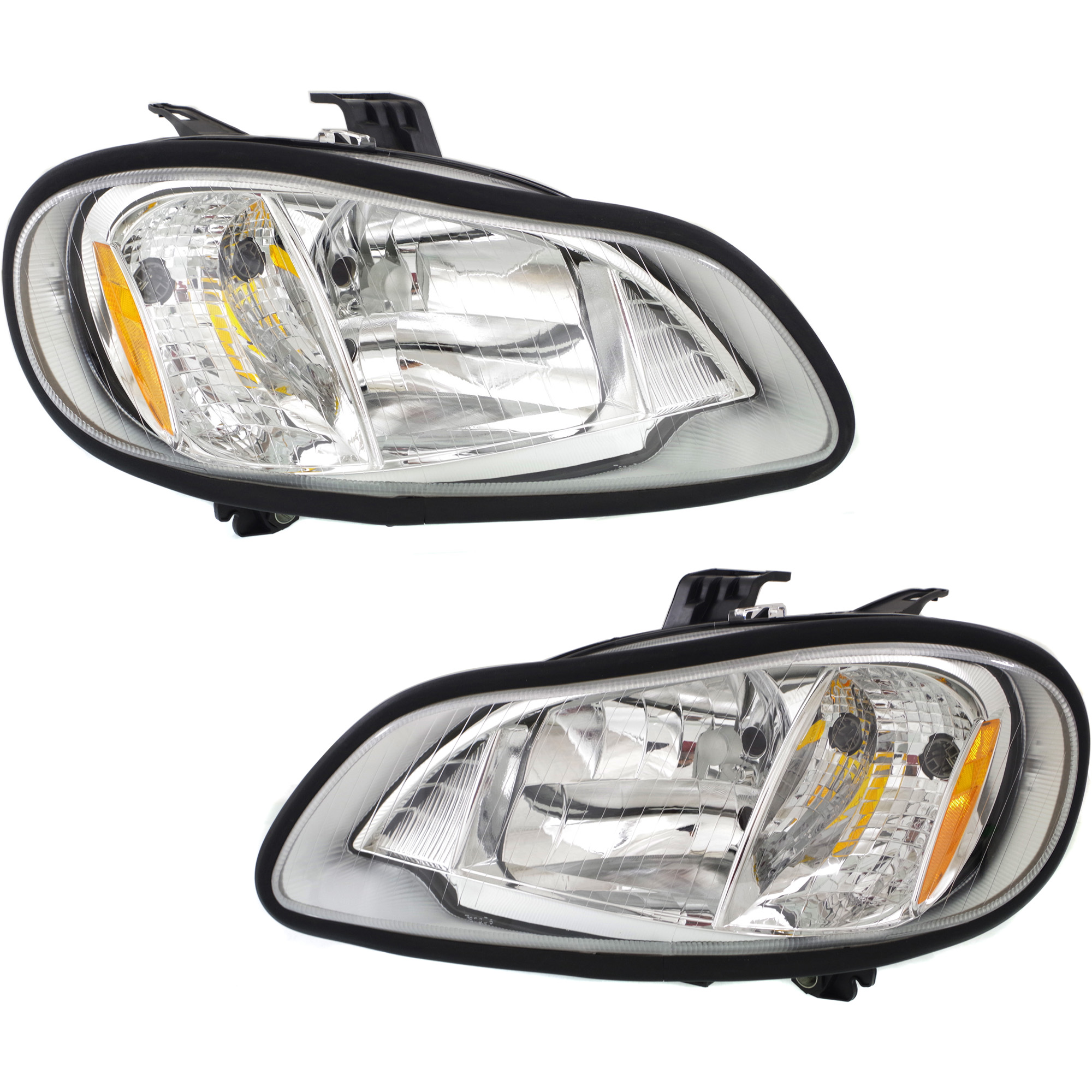 AM BUSINESS CLASS M2-106-112 HD TRUCK 03-13 HEAD LAMP RH AND LH Lens and Housing SKU SET REPF100329 HD OEM A0675732003 A0675732002