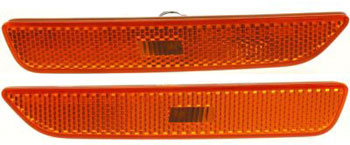AM MUSTANG 10-14 FRONT SIDE MARKER LAMP RH AND LH Assembly SKU SET REPF104503 Partslink FO2551144 FO2550144 OEM AR3Z15A201A AR3Z15A201B