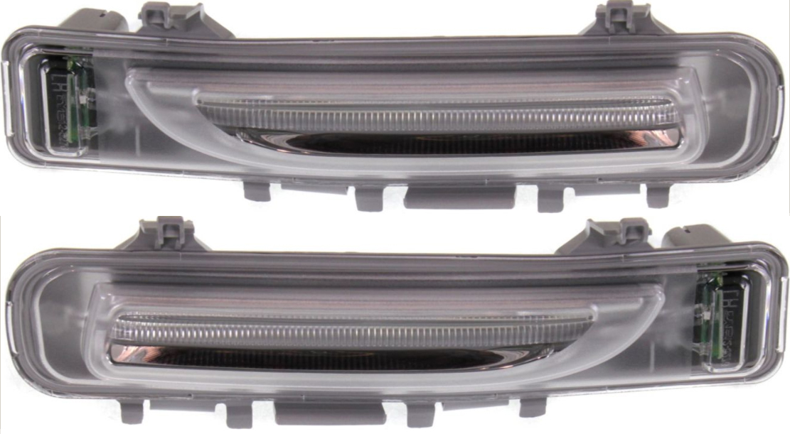 AM EDGE 11-14 PARK LAMP RH AND LH Assembly CAPA SKU SET REPF106309Q Partslink FO2521186C FO2520186C OEM BT4Z13200A BT4Z13201A