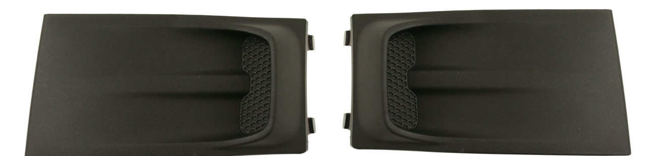 AM FOCUS 08-11 FRONT FOG LAMP COVER RH AND LH Textured Black w o fog light hole SKU SET REPF107501 Partslink FO1039106 FO1038106 OEM 8S4Z17E810BA 8S4Z17E811BA