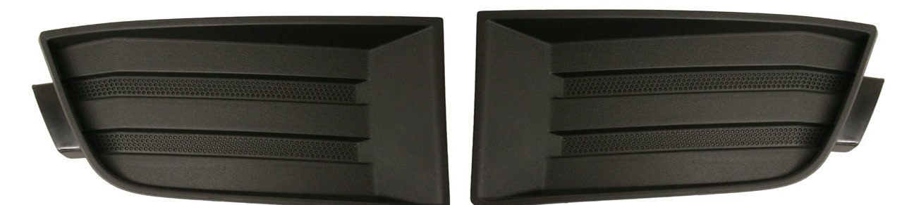 AM EDGE 07-10 FRONT FOG LAMP COVER RH AND LH Black w o fog light hole SKU SET REPF107503 Partslink FO1039110 FO1038110 OEM 7T4Z17E810A 7T4Z17E811A