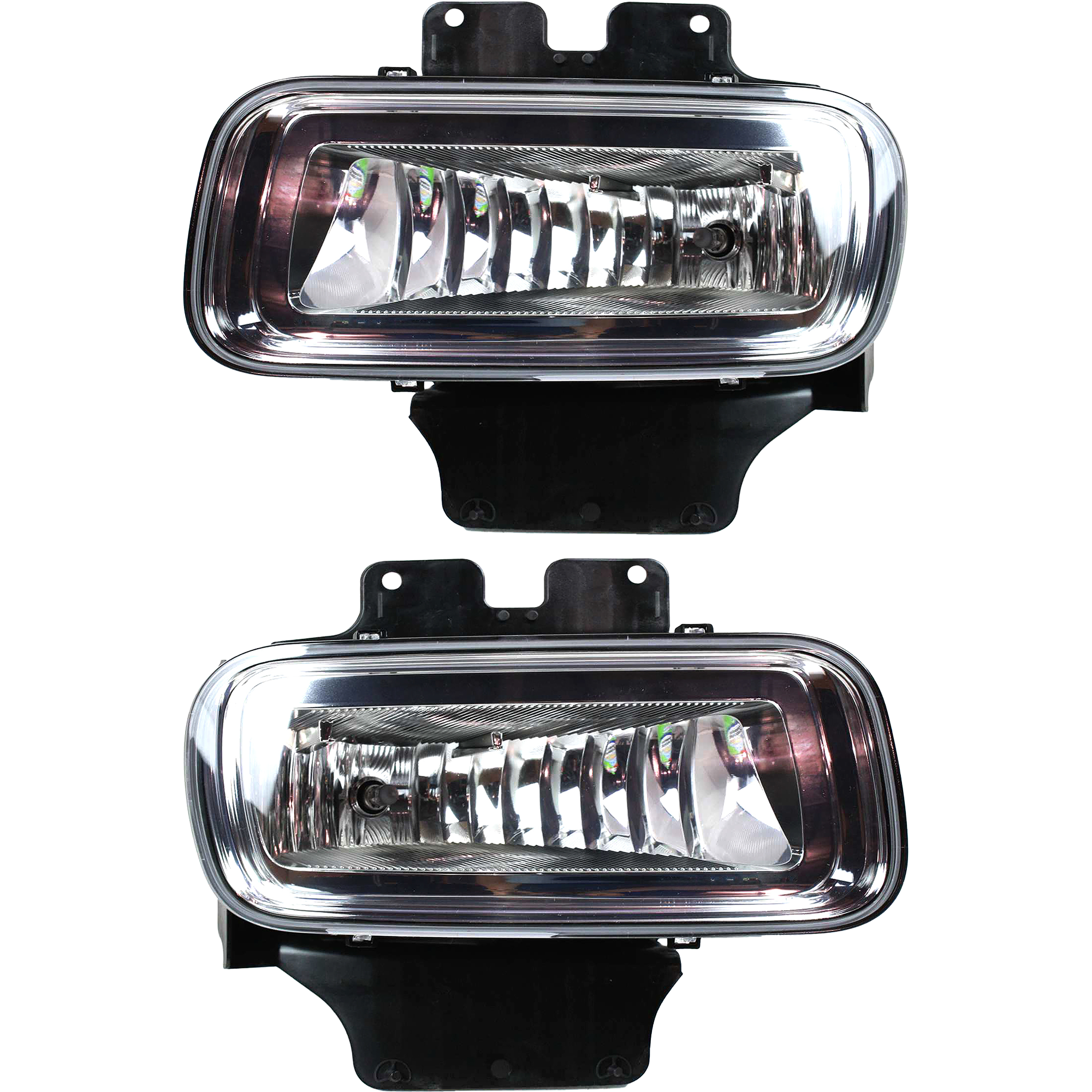 AM F 150-04-06 FRONT FOG LAMP RH AND LH Assembly w Bracket To 8-8-05 SKU SET REPF107533 Partslink FO2593209 FO2592209 OEM 5L3Z15200A 5L3Z15201A