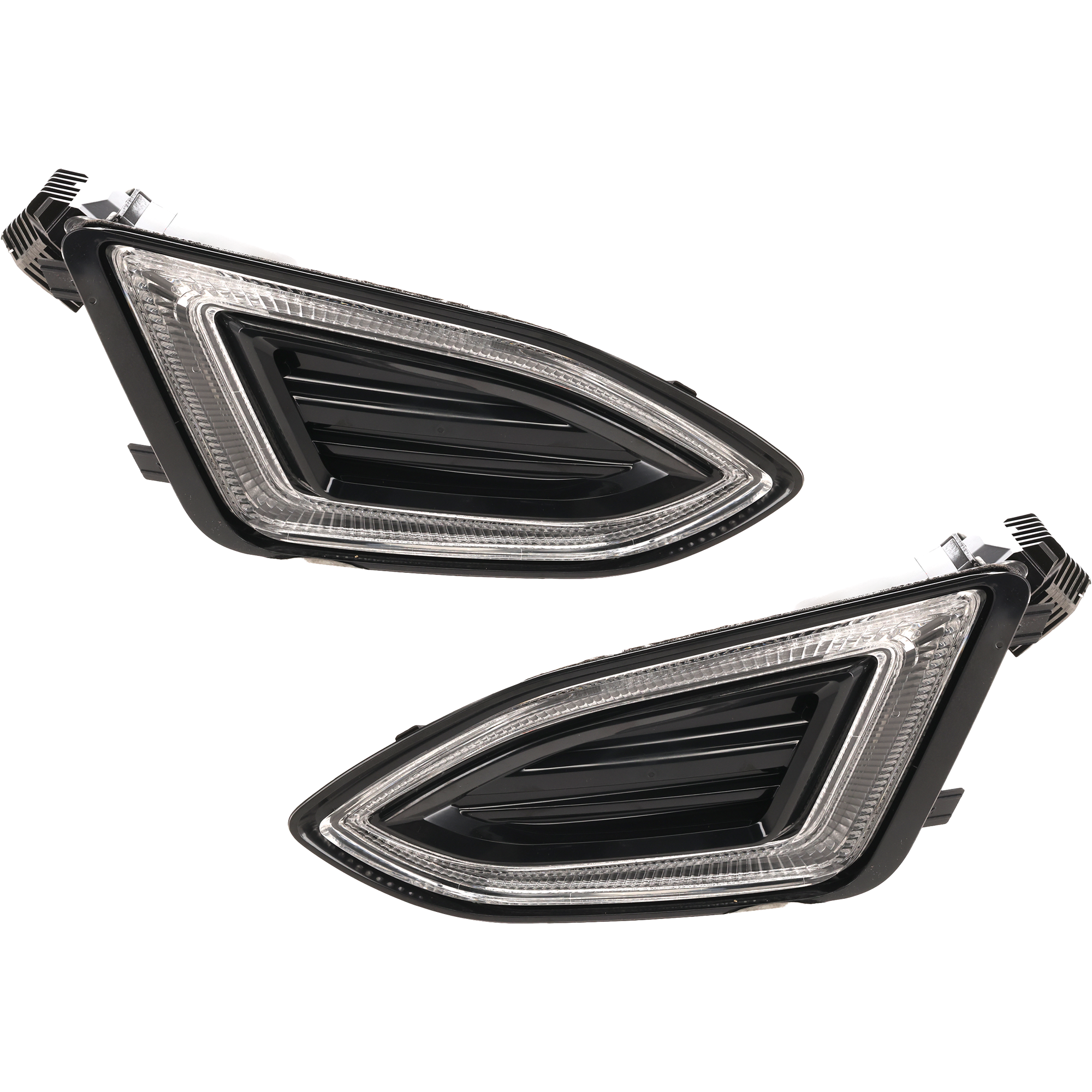 AM EDGE 15-18 FRONT FOG LAMP RH AND LH Assembly SKU SET REPF107546 Partslink FO2521192 FO2520192 OEM FT4Z13200G FT4Z13200H
