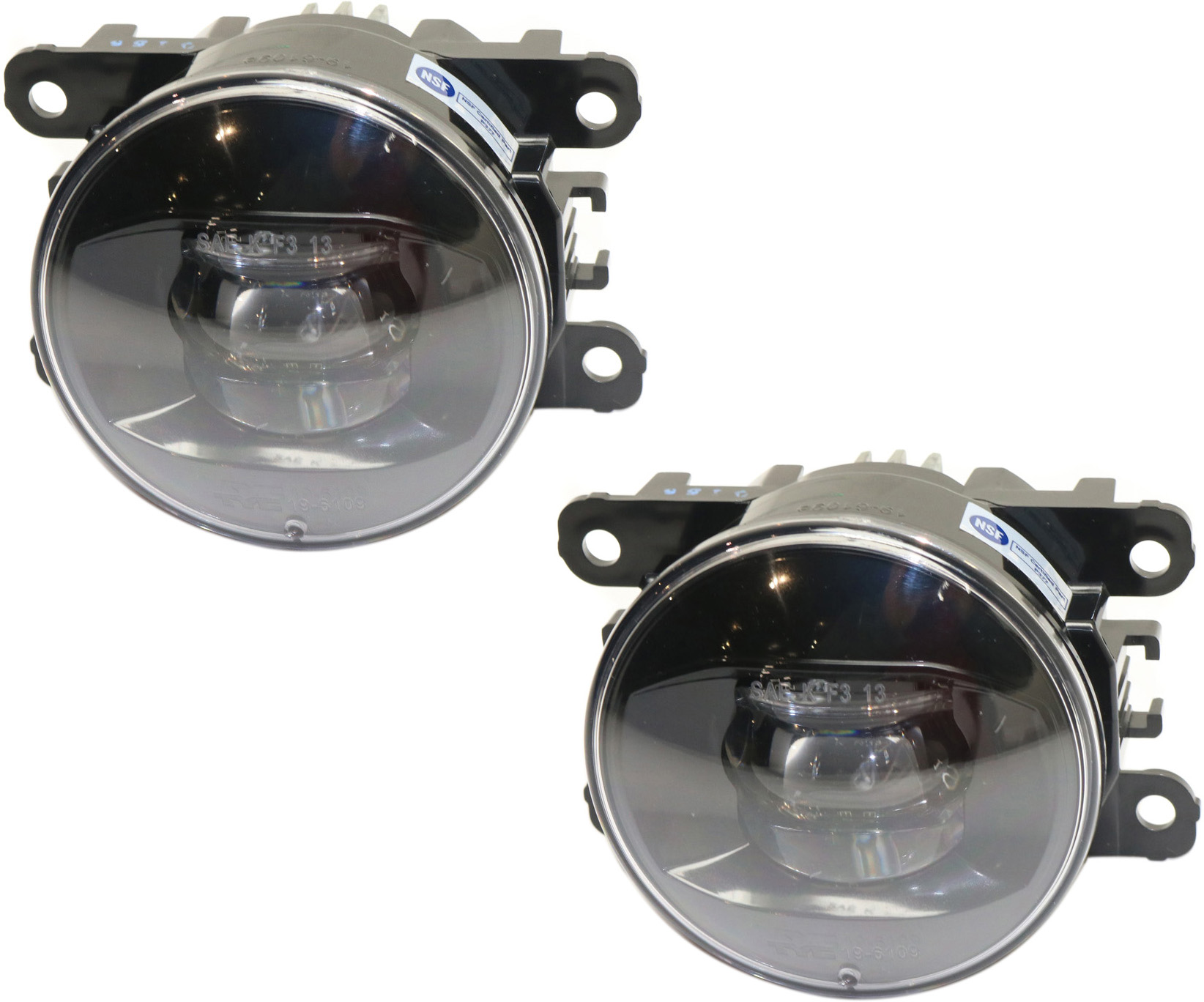 AM MUSTANG 15-17 FRONT FOG LAMP RH AND LH Assembly LED Convertible Coupe SKU SET REPF107908-2 Partslink FO2592234 OEM FR3Z15200A