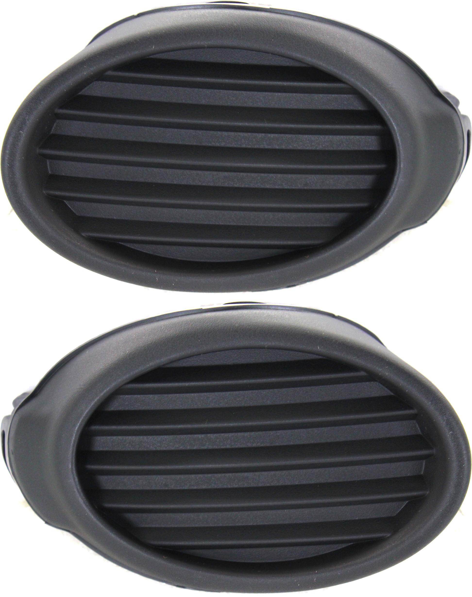 AM FOCUS 12-14 FRONT FOG LAMP COVER RH AND LH Textured Dark Gray SKU SET REPF108601 Partslink FO1039116 FO1038116 OEM CP9Z17B814B CP9Z17B814A