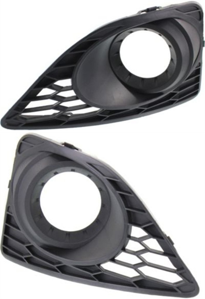 AM FUSION 10-12 FRONT FOG LAMP MOLDING RH AND LH Textured Black SE Sport Models SKU SET REPF108603 Partslink FO1039122 FO1038122 OEM AE5Z17E810BA AE5Z17E811BA