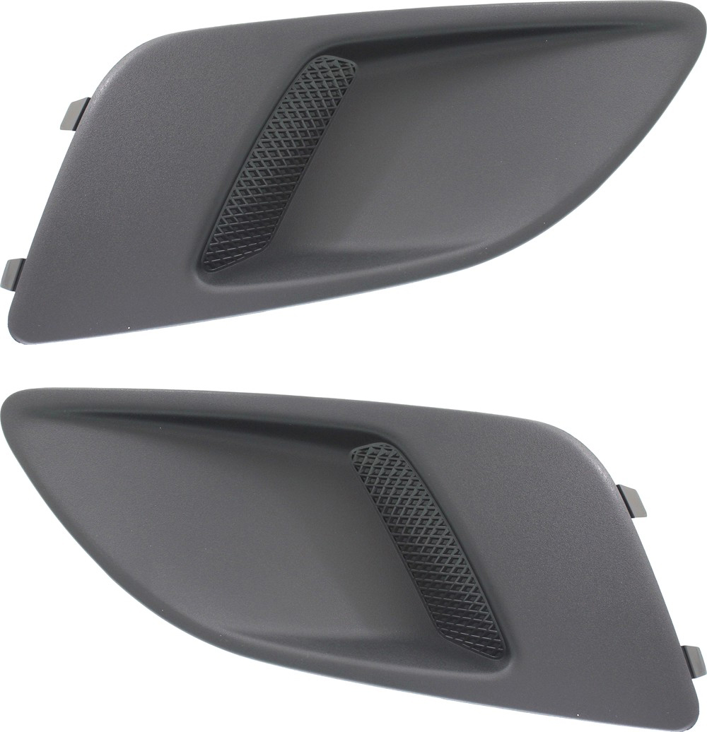 AM C MAX 13-18 FRONT FOG LAMP COVER RH AND LH Black SKU SET REPF108607 Partslink FO1039127 FO1038127 OEM DM5Z17B814C DM5Z17B814D