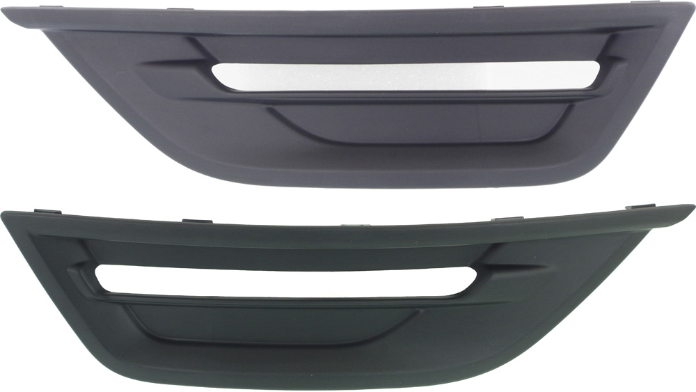 AM TAURUS 13-19 FRONT FOG LAMP COVER RH AND LH Textured Black SKU SET REPF108625 Partslink FO1039143 FO1038143 OEM DG1Z17E810BA DG1Z17E811BA