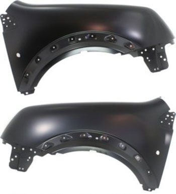 AM TRANSIT CONNECT 10-13 FRONT FENDER RH AND LH Primed w Signal Light Hole SKU SET REPF220107 Partslink FO1241279 FO1240279 OEM 9T1Z16005A 9T1Z16006A