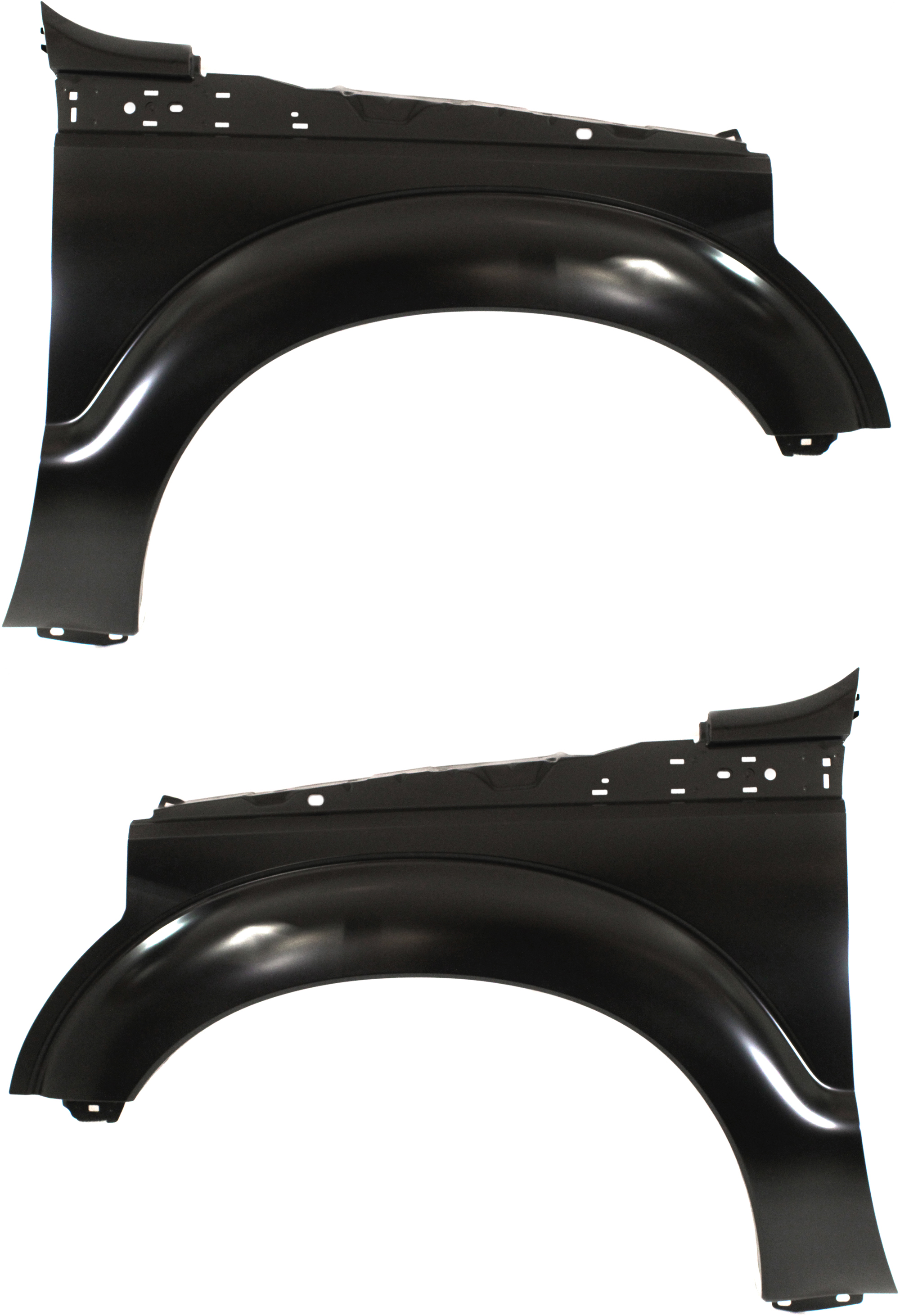 AM F 250 F 350 SUPER DUTY 11-16 FRONT FENDER RH AND LH Primed w o Wheel Opening Molding Holes CAPA SKU SET REPF220141Q Partslink FO1241284C FO1240284C OEM BC3Z16005A BC3Z16006A