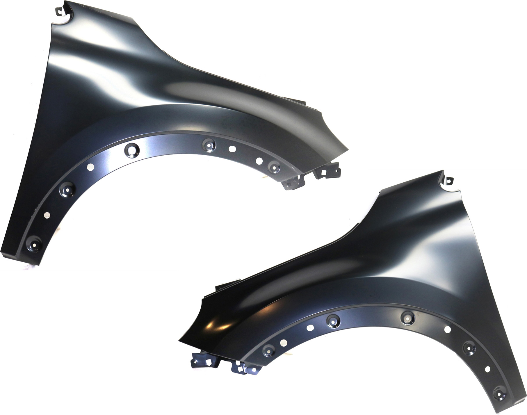 AM 500X 16-22 FRONT FENDER RH AND LH Primed Steel SKU SET REPF220197 Partslink FI1240103 FI1241103 OEM 68307072AA 68307084AA