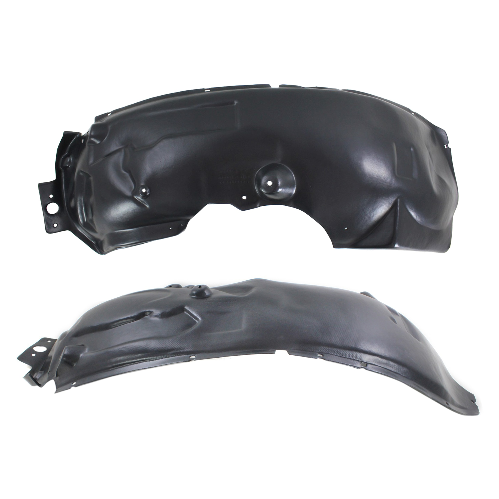 AM F SERIES SUPER DUTY 11-16 FRONT FENDER LINER RH AND LH Plastic Thermo Form CAPA SKU SET REPF222141Q Partslink FO1249156C FO1248156C OEM BC3Z16054B BC3Z16055A