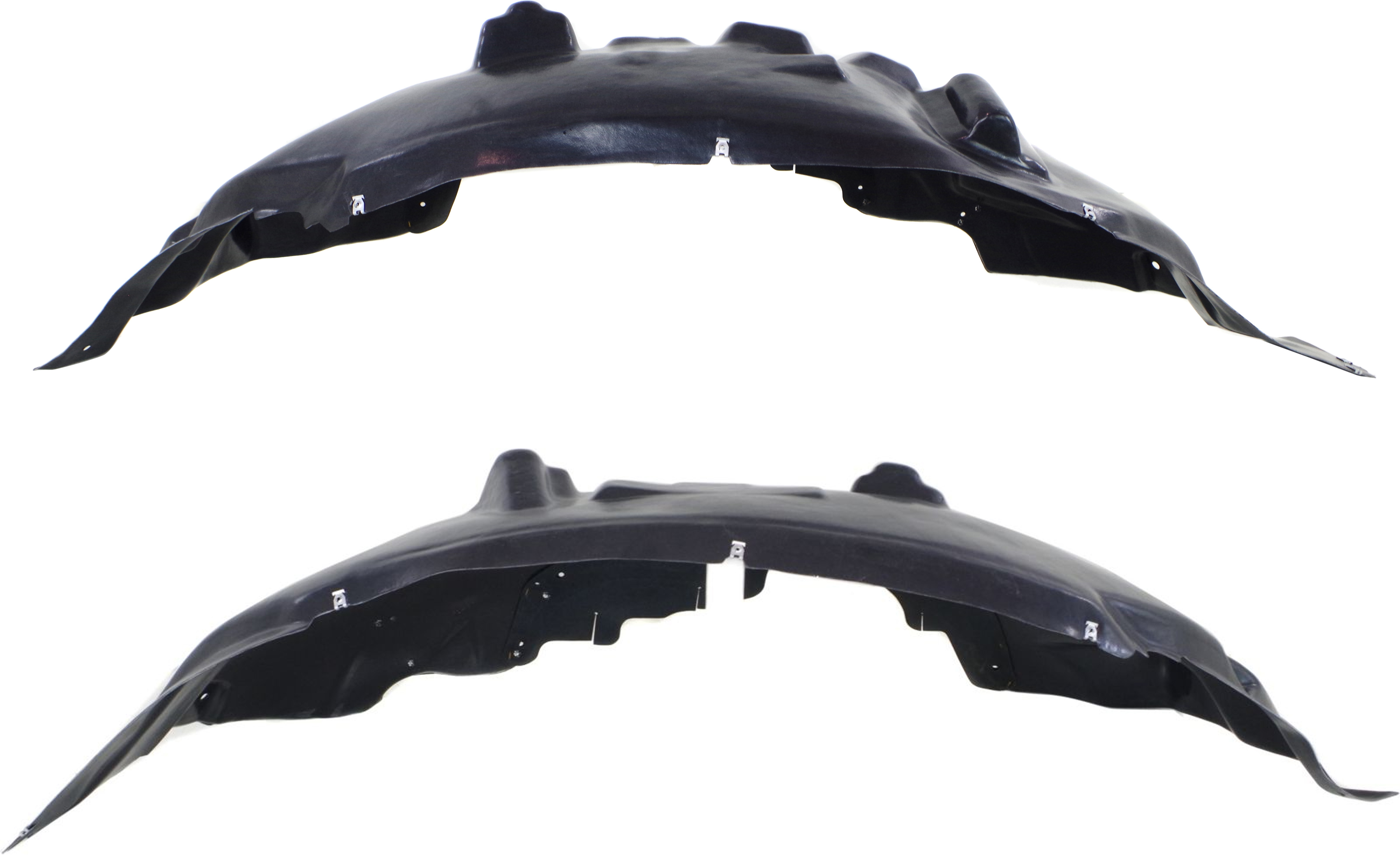 AM F 150-15-20 FRONT FENDER LINER RH AND LH 2.7L 3.5L Exc. Raptor Model SKU SET REPF222151 Partslink FO1249162 FO1248162 OEM FL3Z16102F FL3Z16103F