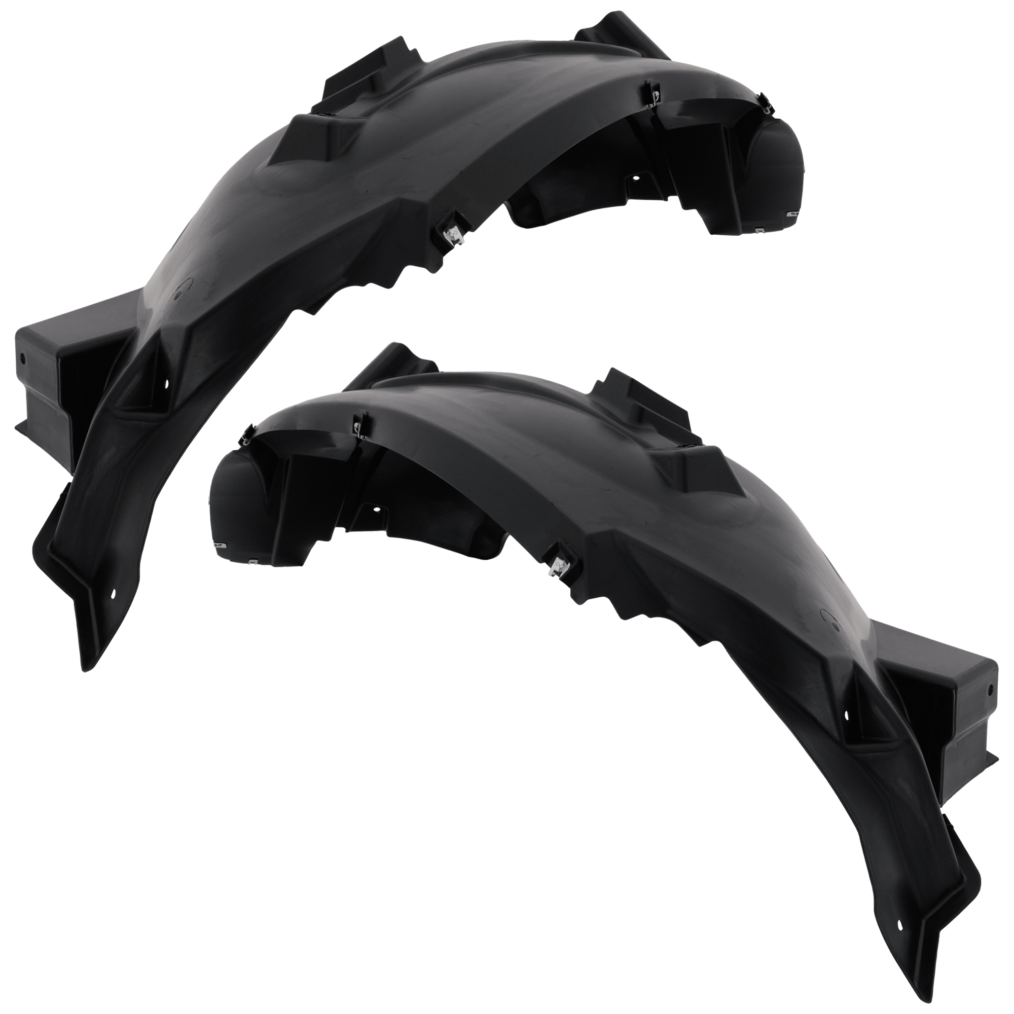 AM F 150-15-20 FRONT FENDER LINER RH AND LH Plastic Injection Form 3.3-5.0L CAPA SKU SET REPF222153Q Partslink FO1249164C FO1248164C OEM FL3Z16102C FL3Z16103C