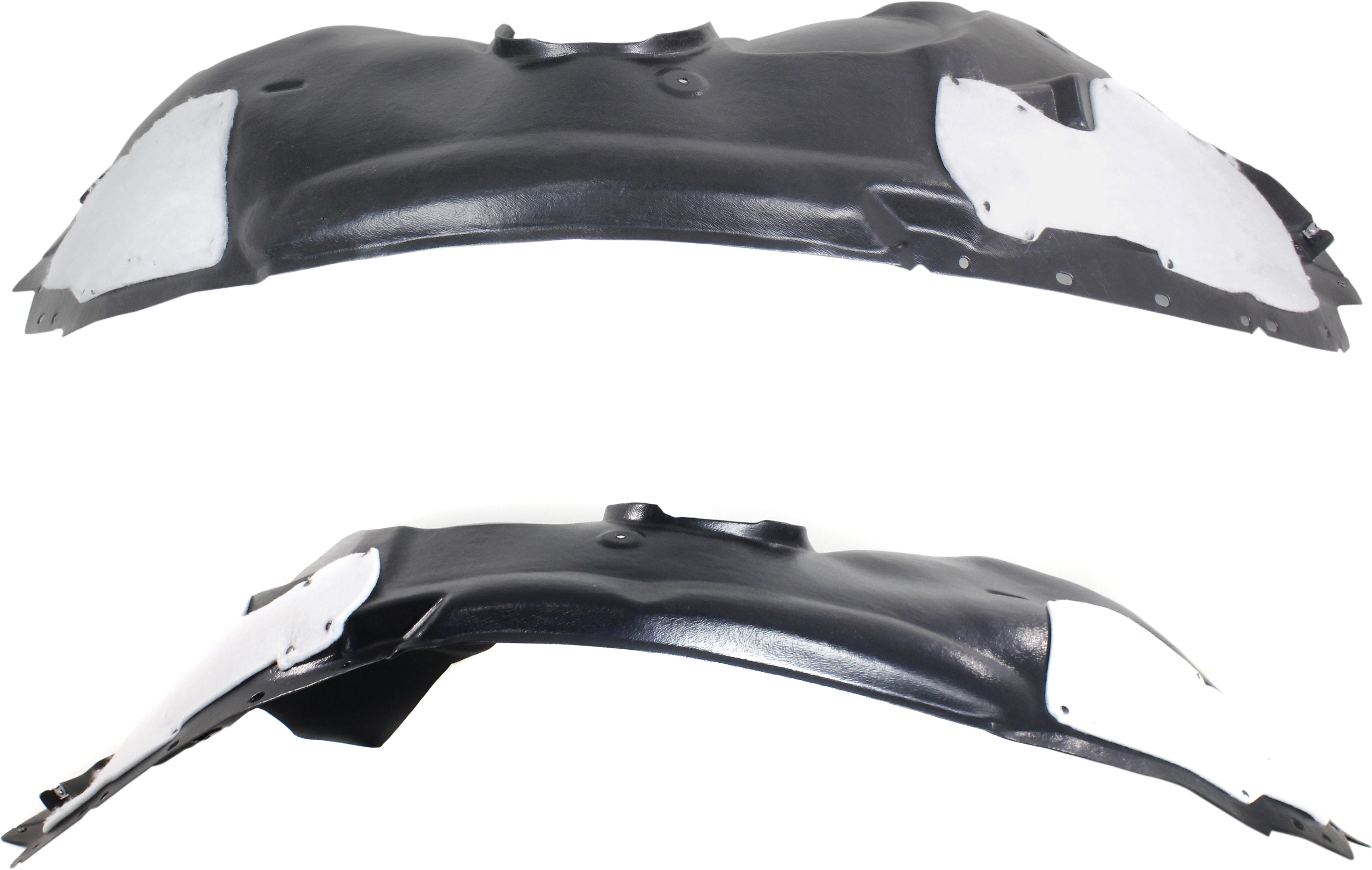 AM EDGE 15-18 FRONT FENDER LINER RH AND LH SE SEL Titanium Models SKU SET REPF222163 Partslink FO1249177 FO1248177 OEM FT4Z16102H FT4Z16103E