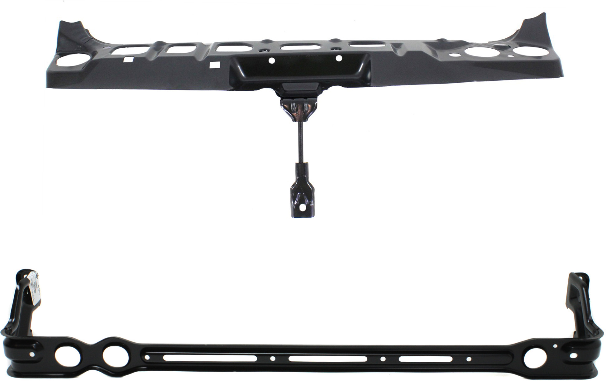 AM TRANSIT CONNECT 10-13 RADIATOR SUPPORT Set of 2 Upper and Lower Tie Bar SKU SET REPF250302-2 Partslink FO1225211 FO1225207 OEM 2T1Z16138A 9T1Z6110672A