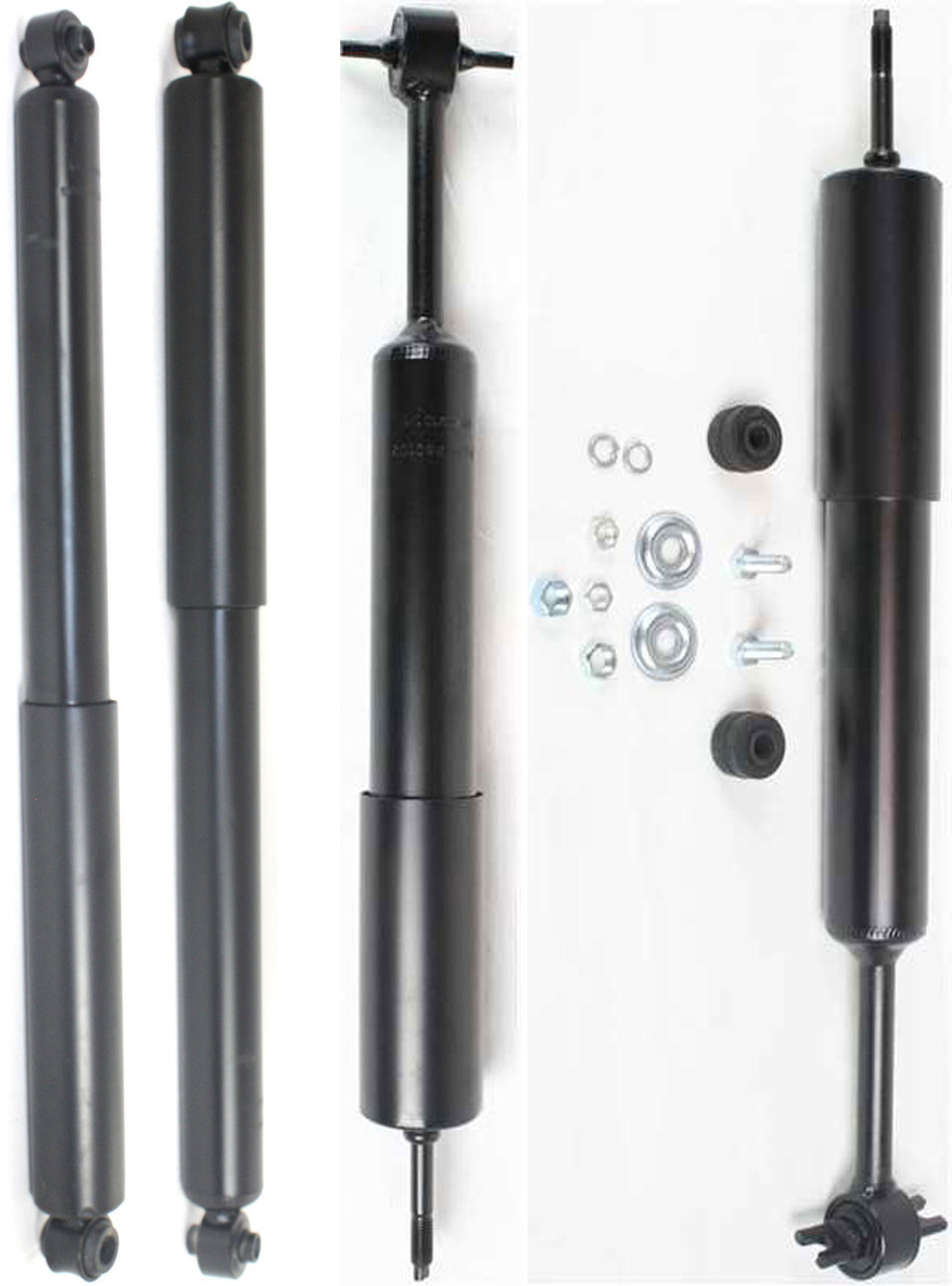 AM RANGER 98-11 B4000-98-09 FRONT AND REAR SHOCK RH AND LH Gas Charged Twin tube Set of 4 SKU SET REPF280102-4 OEM 6L5Z18125AA 8L5Z18124AJ 9L5Z18