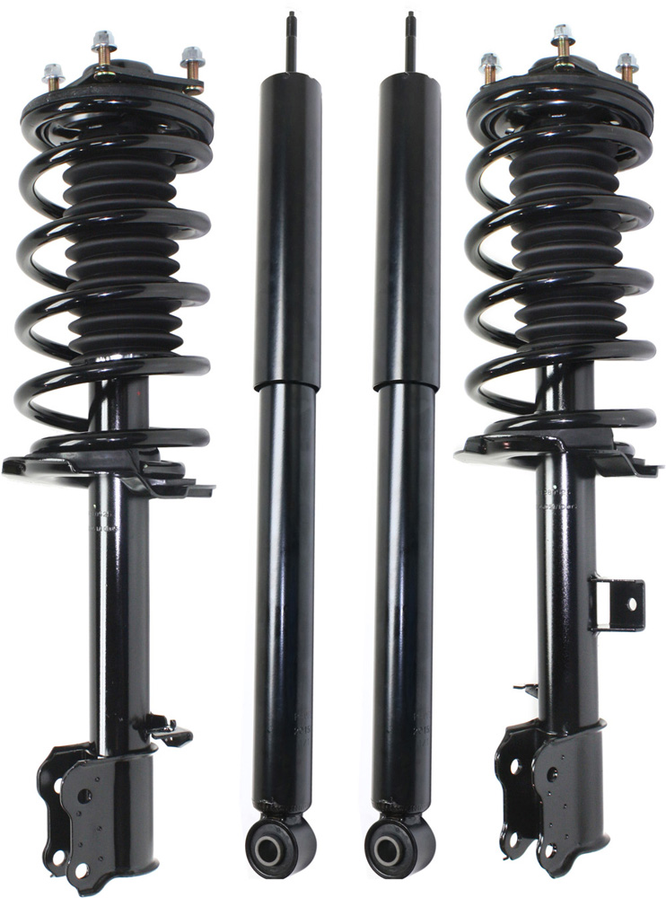 AM ESCAPE 08-12 MARINER 08-11 FRONT AND REAR SHOCK AND FULLY LOADED STRUT RH AND LH Gas Charged Twin tube Set of 4 SKU SET REPF280329-4 OEM 3U2Z18124VAA 6L8Z18124AC 8L8Z1